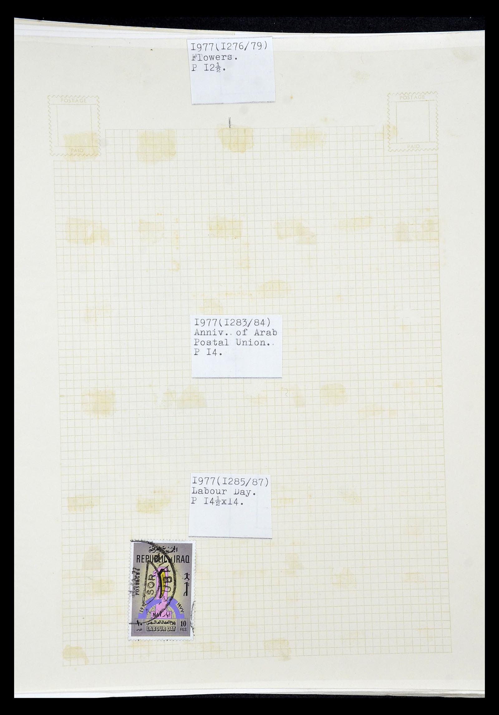 34911 121 - Postzegelverzameling 34911 Irak 1918-1977.