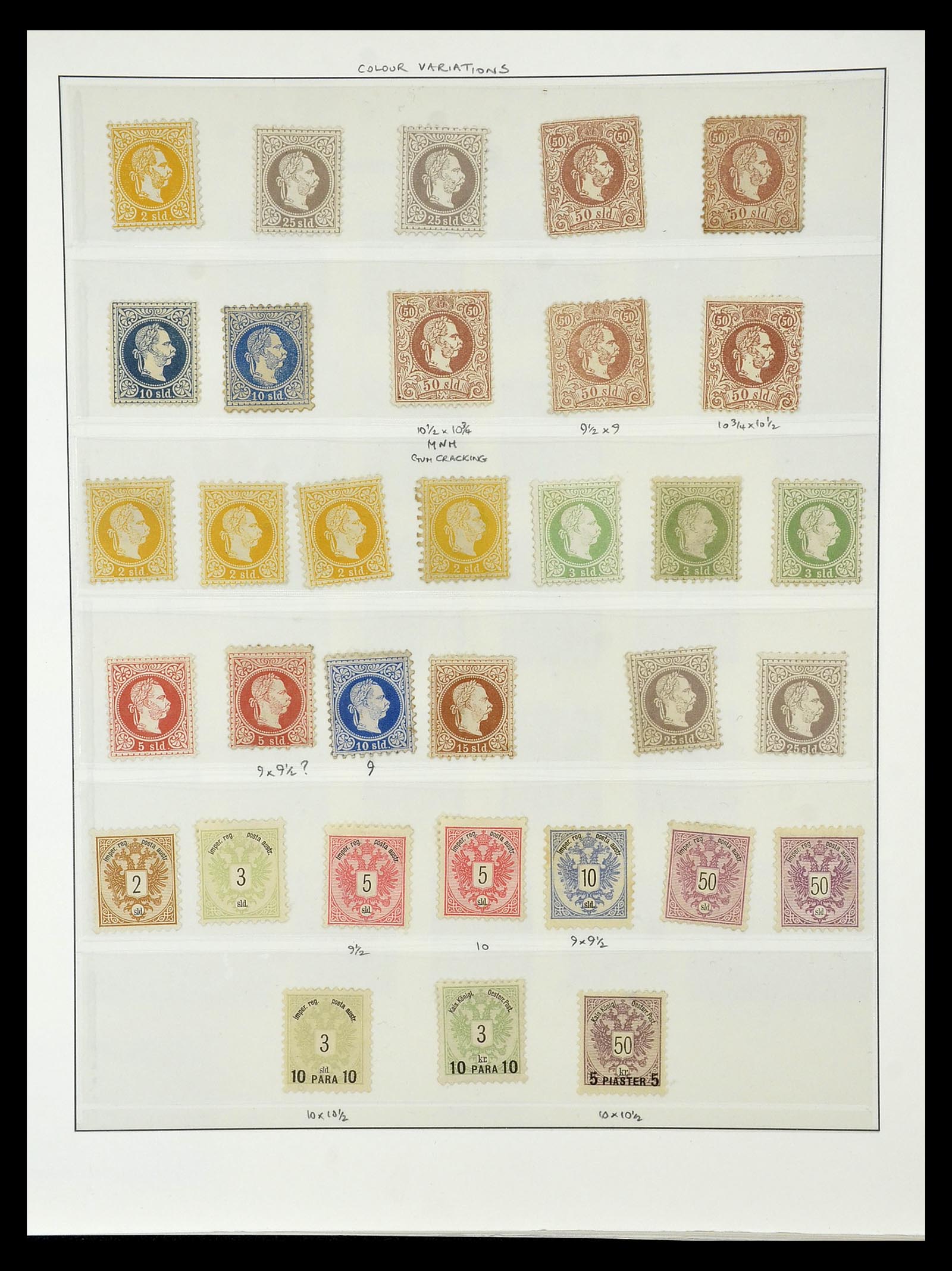 34912 003 - Postzegelverzameling 34912 Oostenrijkse gebieden 1867-1914.