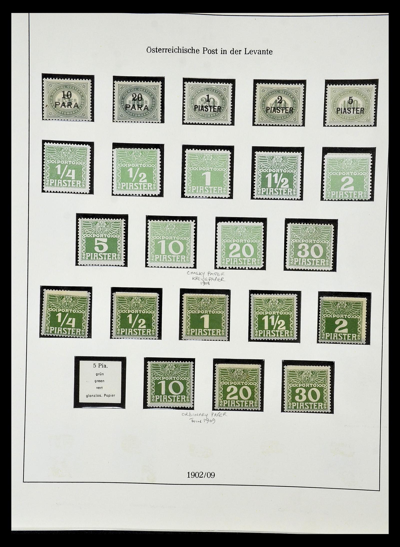 34912 010 - Postzegelverzameling 34912 Oostenrijkse gebieden 1867-1914.