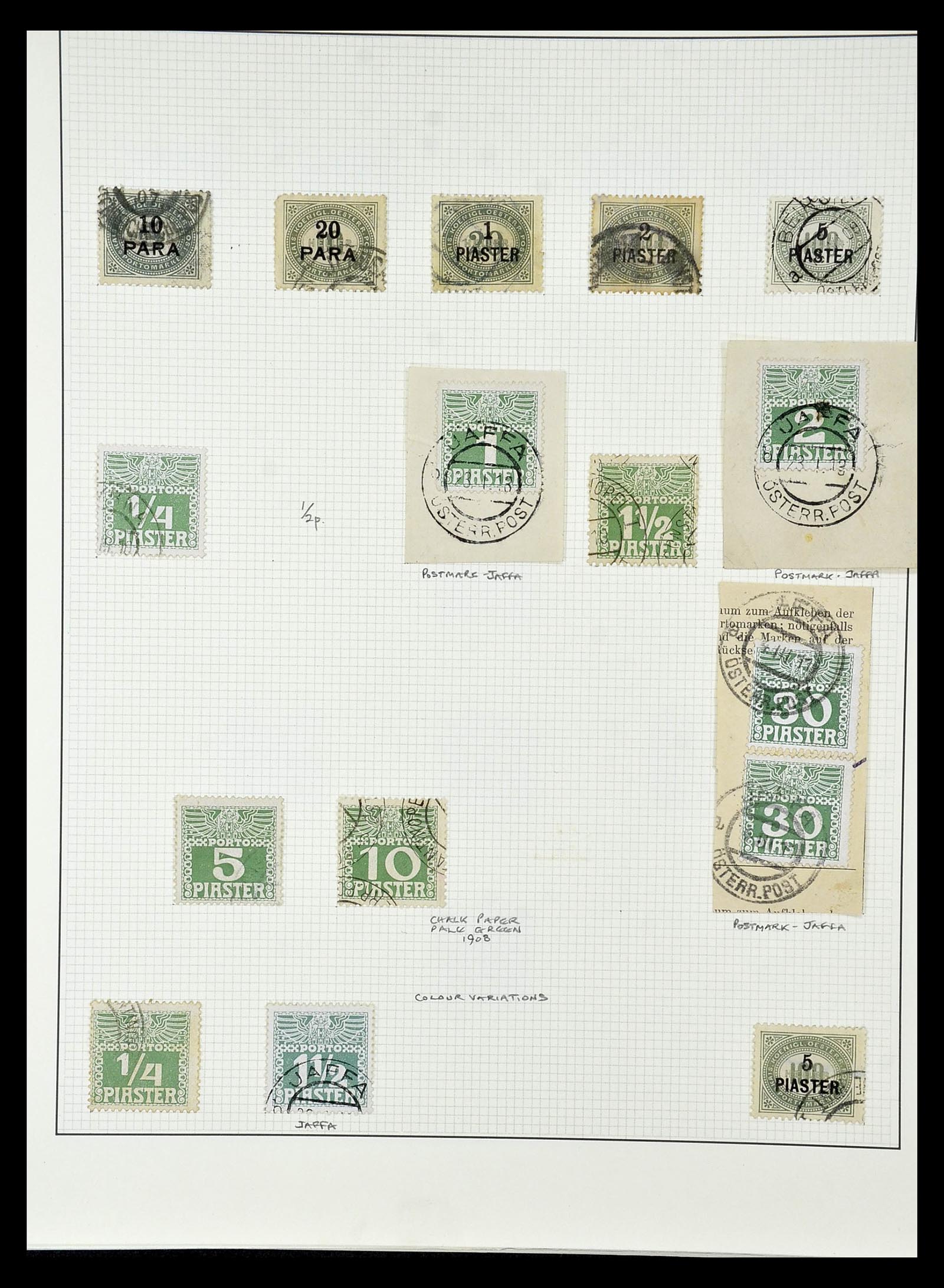 34912 011 - Postzegelverzameling 34912 Oostenrijkse gebieden 1867-1914.