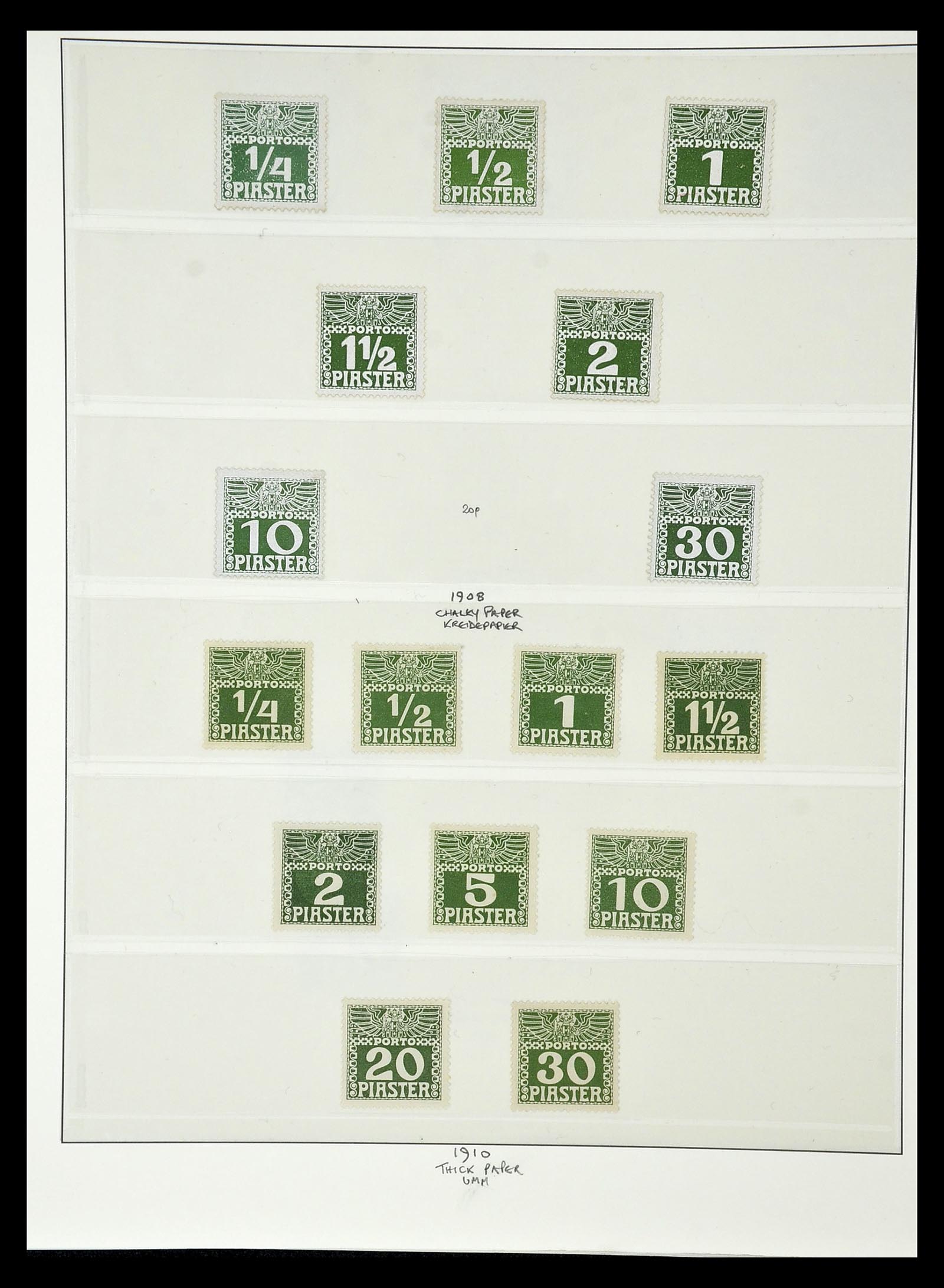 34912 013 - Postzegelverzameling 34912 Oostenrijkse gebieden 1867-1914.