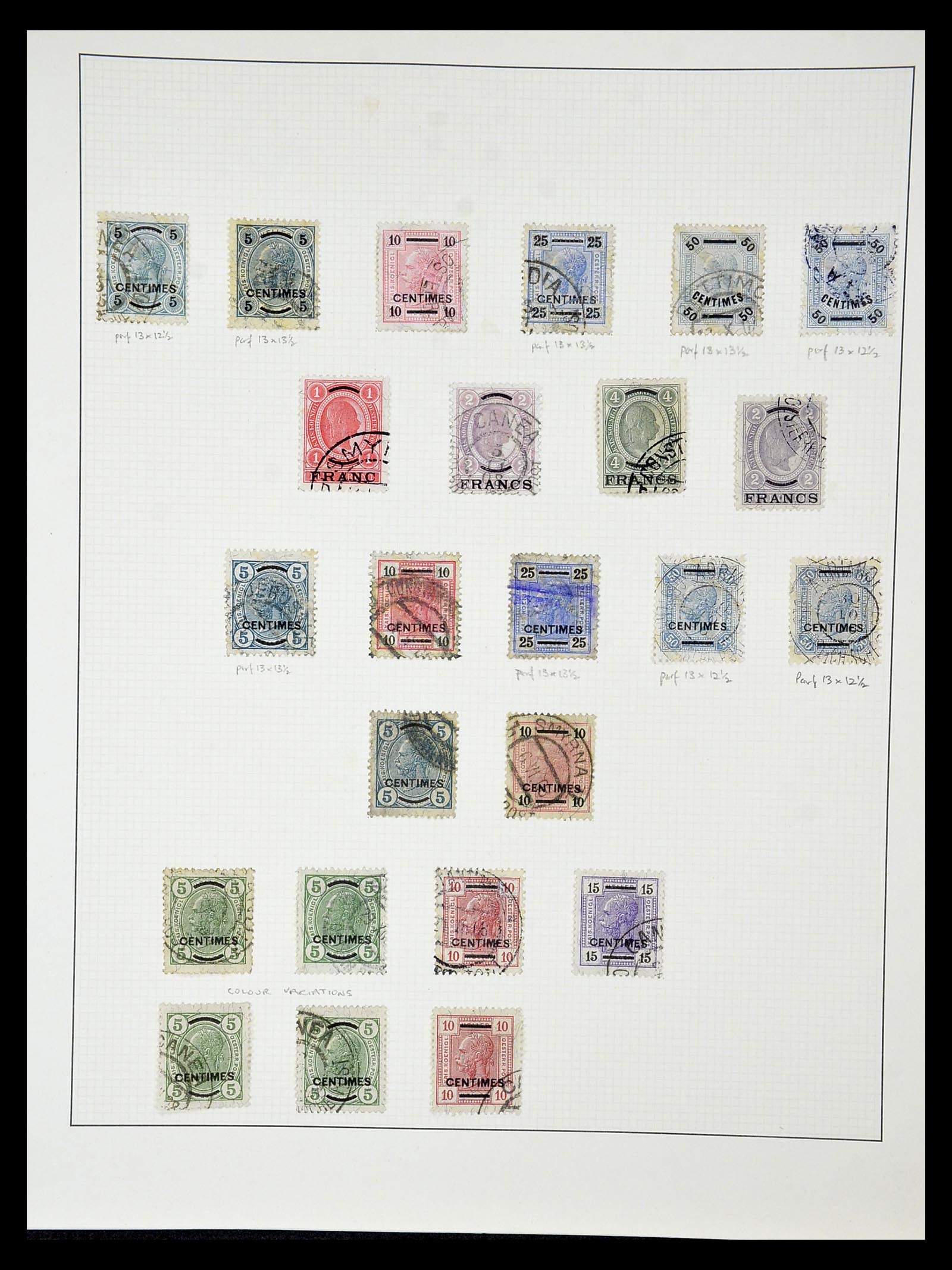 34912 016 - Postzegelverzameling 34912 Oostenrijkse gebieden 1867-1914.