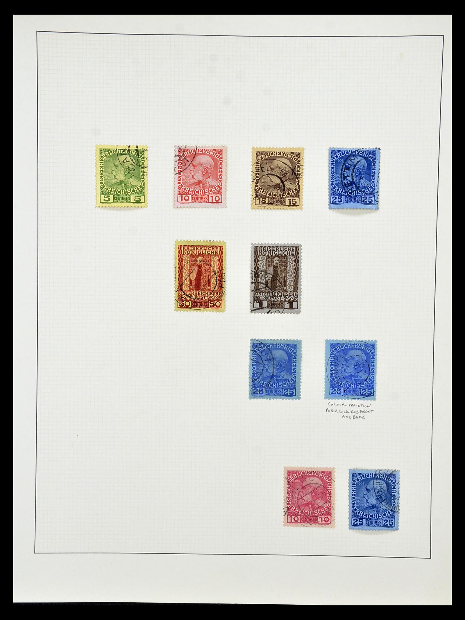 34912 018 - Postzegelverzameling 34912 Oostenrijkse gebieden 1867-1914.