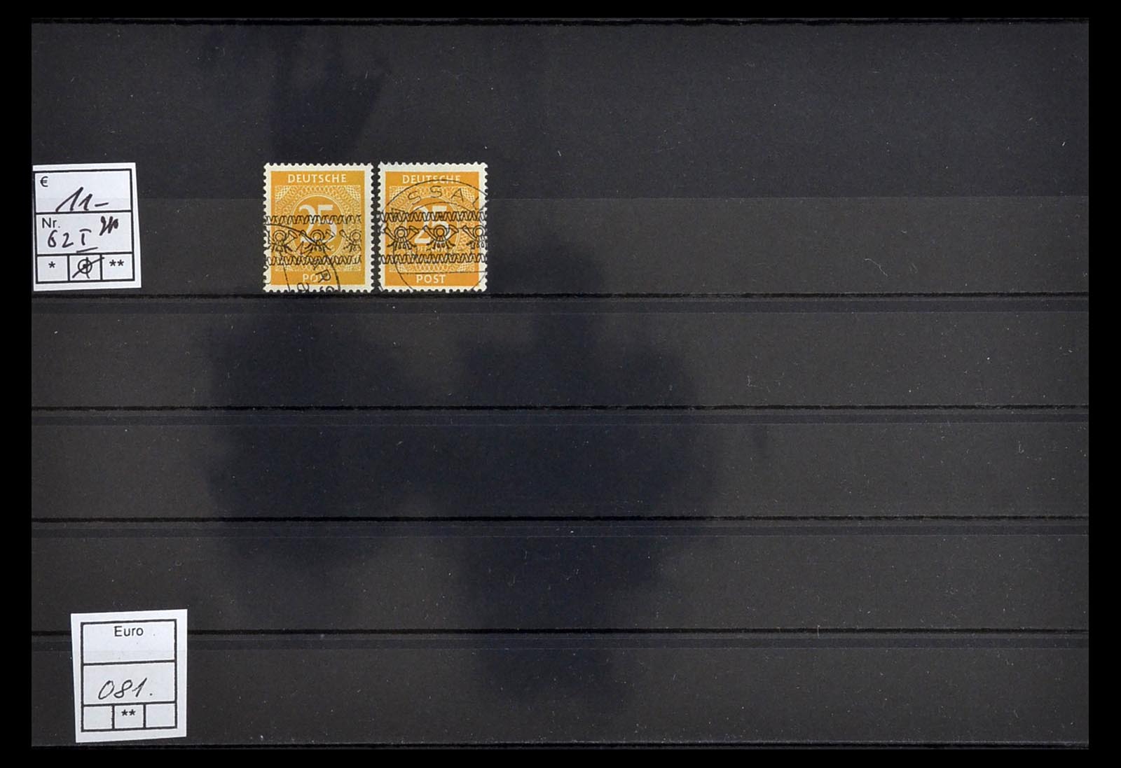34914 026 - Postzegelverzameling 34914 Duitse Zone band- en net opdrukken 1948.