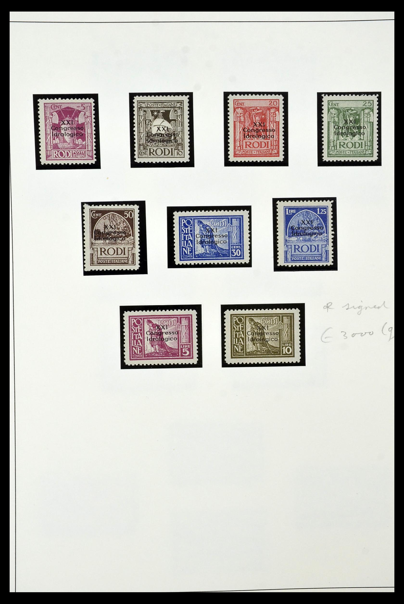 34915 013 - Postzegelverzameling 34915 Italiaans Egeïsche eilanden 1912-1944.