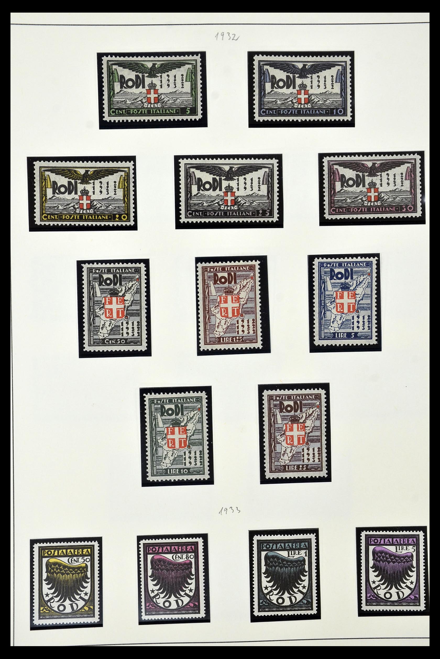 34915 016 - Postzegelverzameling 34915 Italiaans Egeïsche eilanden 1912-1944.