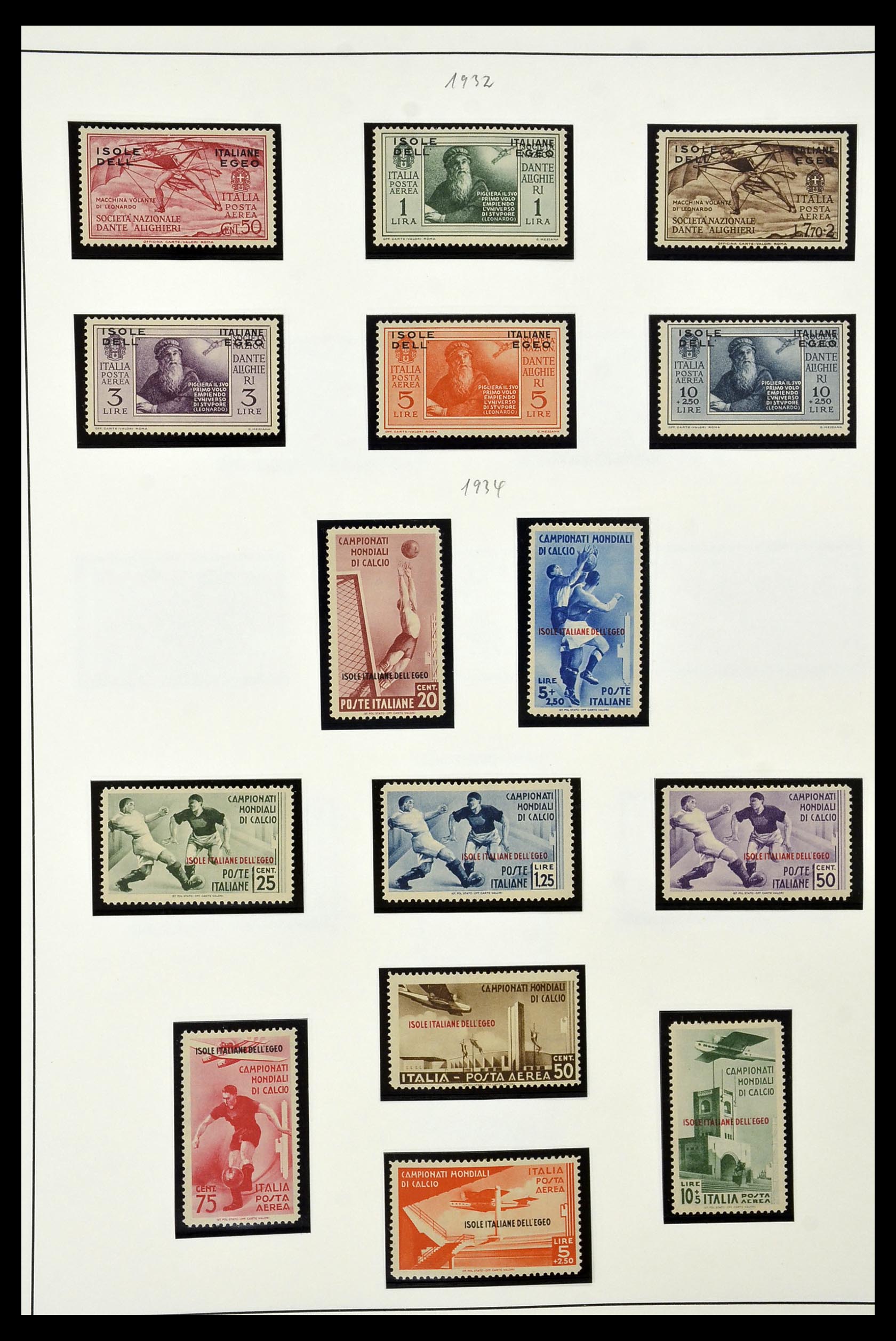 34915 018 - Postzegelverzameling 34915 Italiaans Egeïsche eilanden 1912-1944.