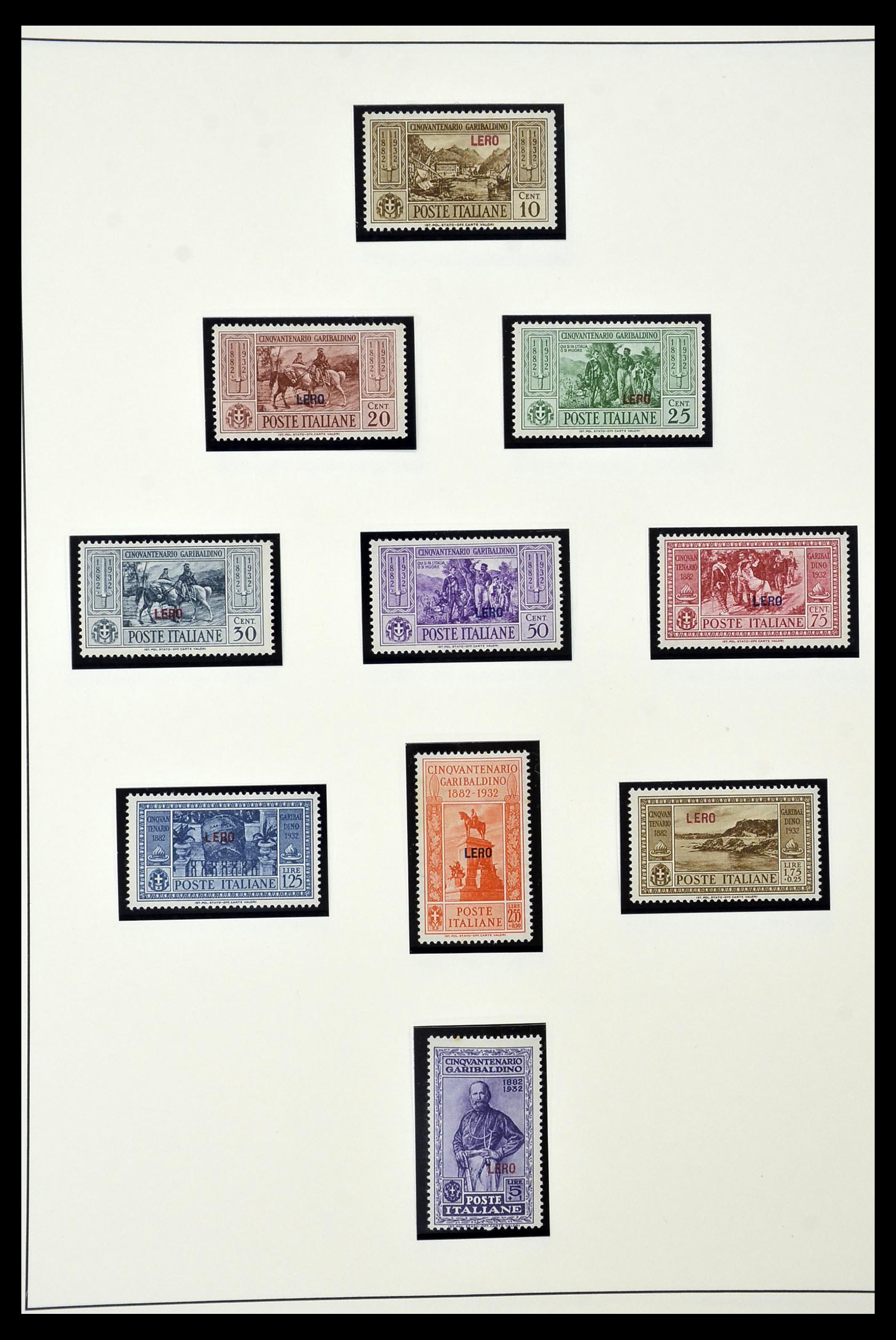 34915 023 - Postzegelverzameling 34915 Italiaans Egeïsche eilanden 1912-1944.
