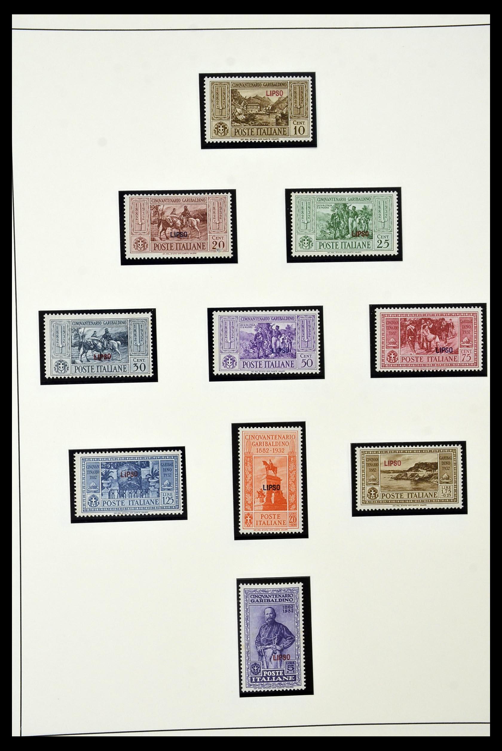 34915 024 - Postzegelverzameling 34915 Italiaans Egeïsche eilanden 1912-1944.