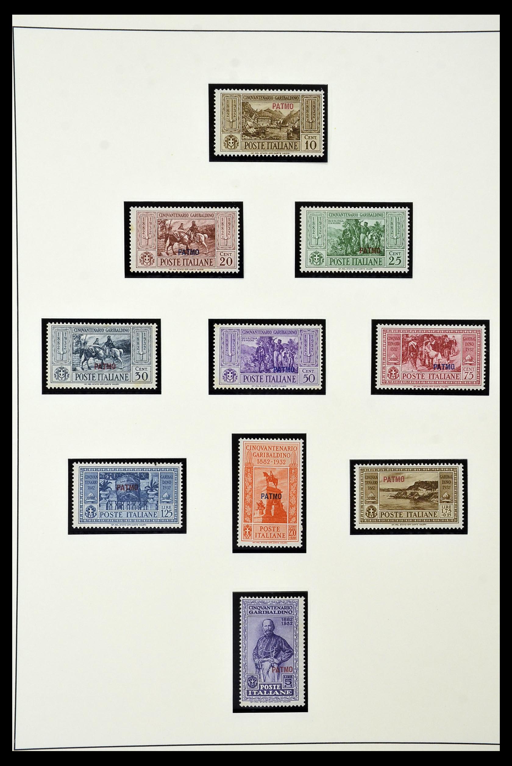 34915 026 - Postzegelverzameling 34915 Italiaans Egeïsche eilanden 1912-1944.