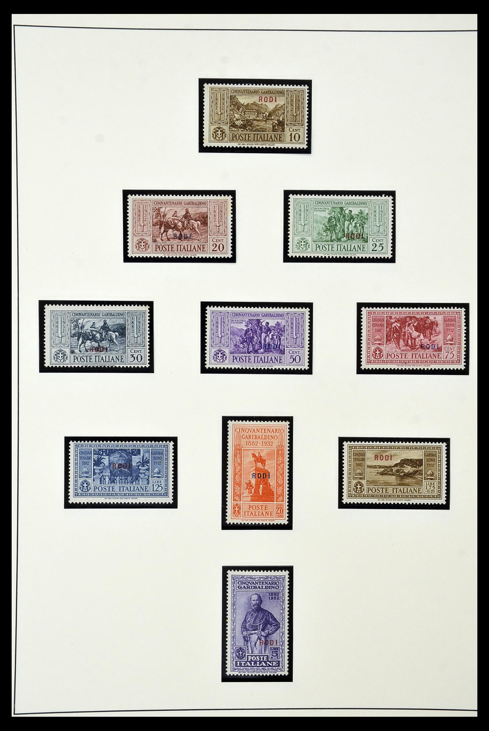 34915 028 - Postzegelverzameling 34915 Italiaans Egeïsche eilanden 1912-1944.