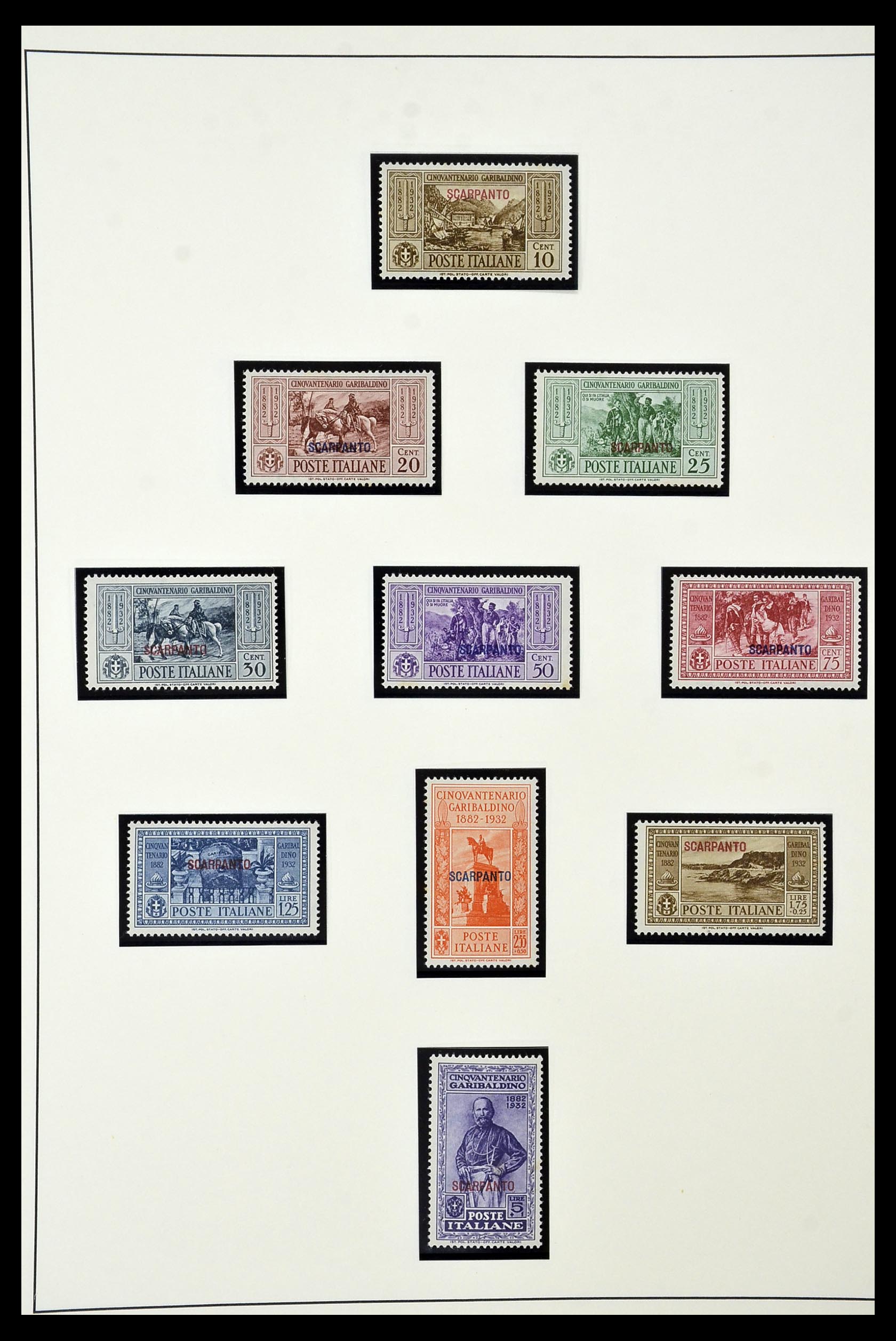 34915 029 - Postzegelverzameling 34915 Italiaans Egeïsche eilanden 1912-1944.