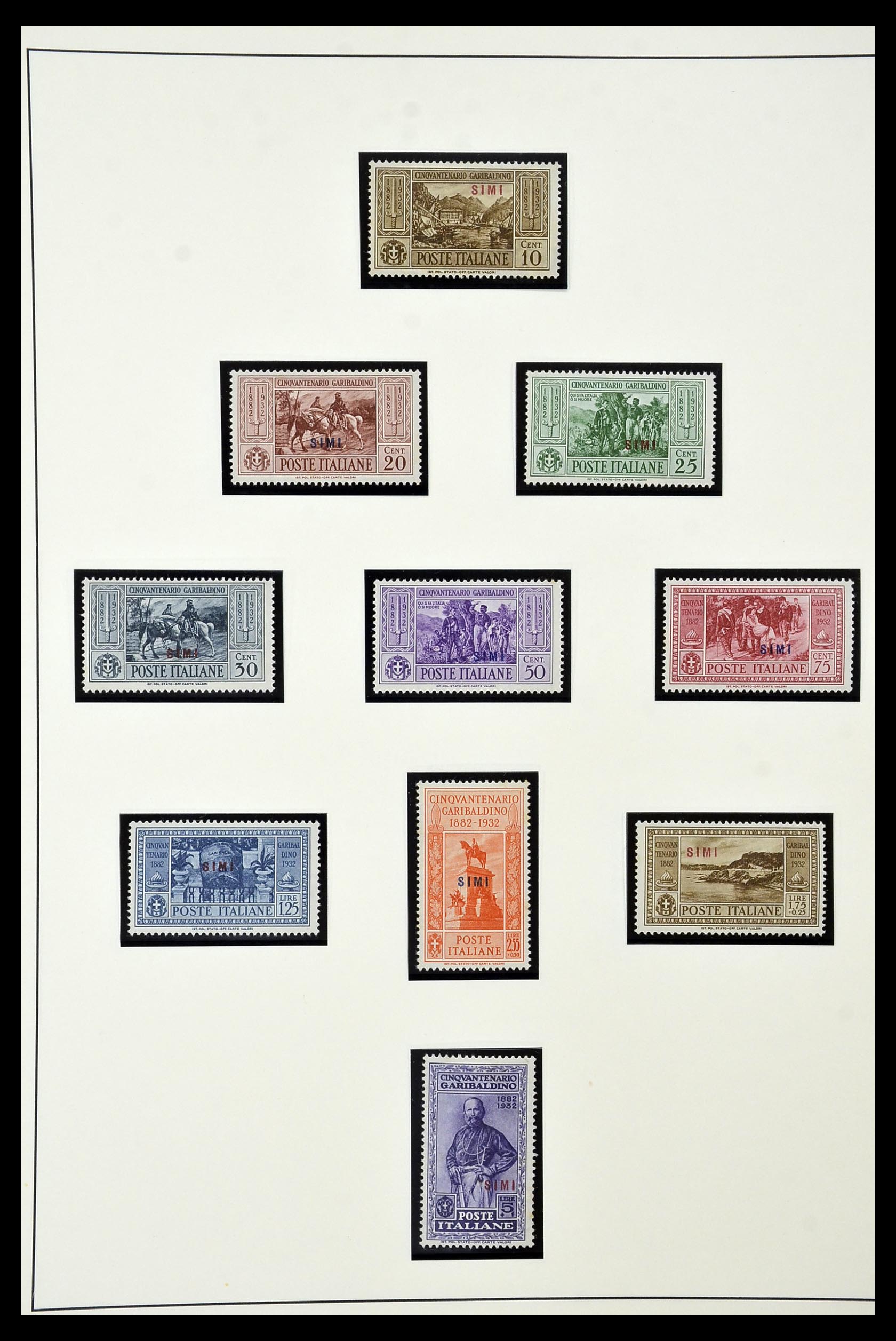 34915 030 - Postzegelverzameling 34915 Italiaans Egeïsche eilanden 1912-1944.