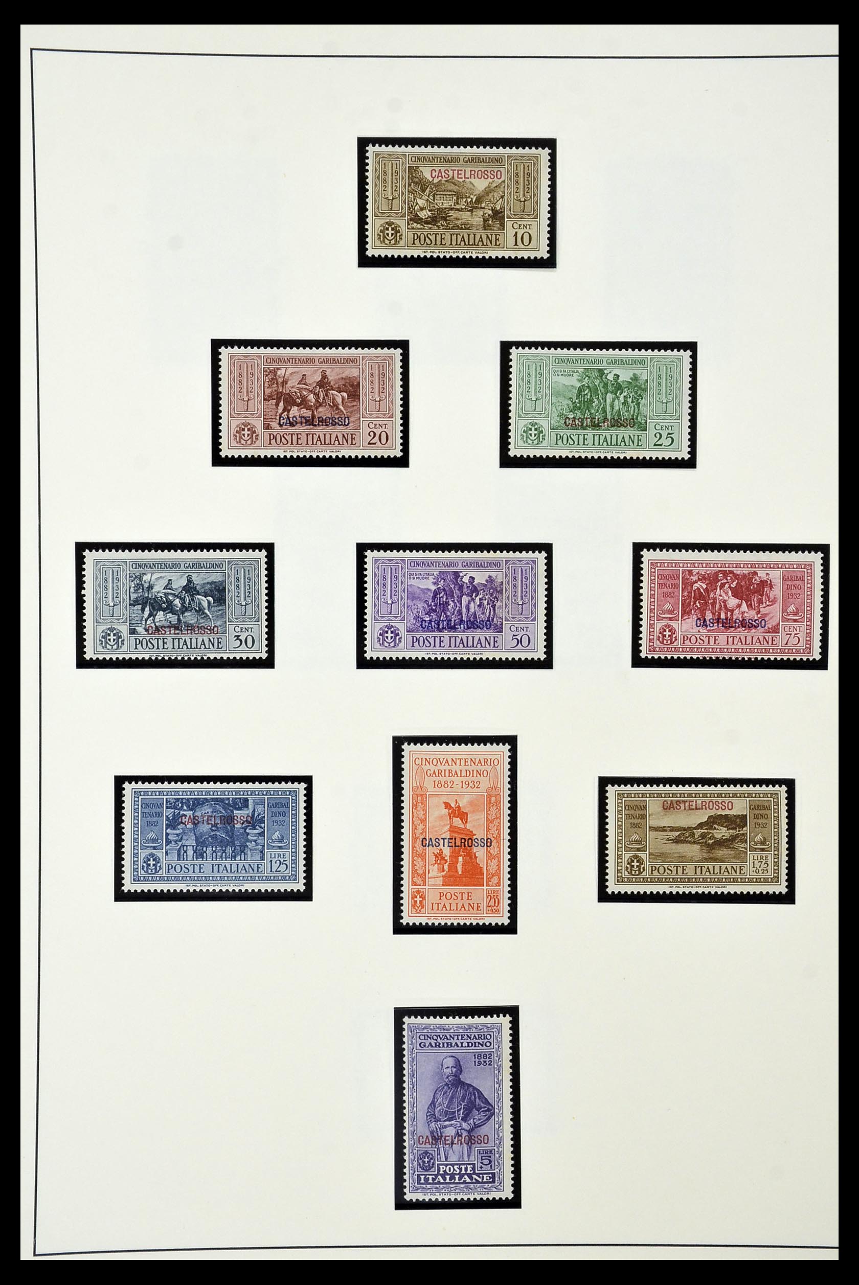 34915 032 - Postzegelverzameling 34915 Italiaans Egeïsche eilanden 1912-1944.