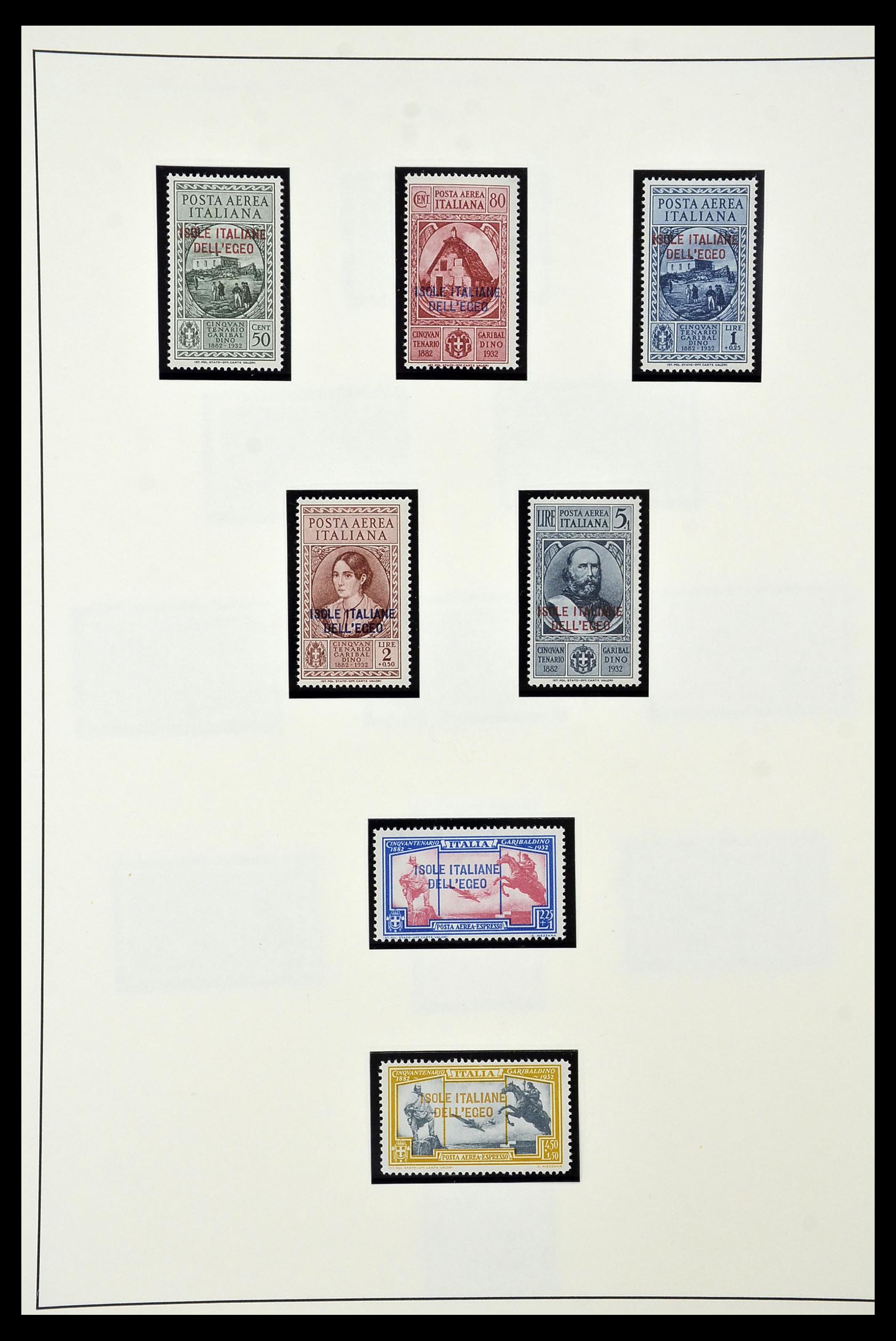 34915 033 - Postzegelverzameling 34915 Italiaans Egeïsche eilanden 1912-1944.