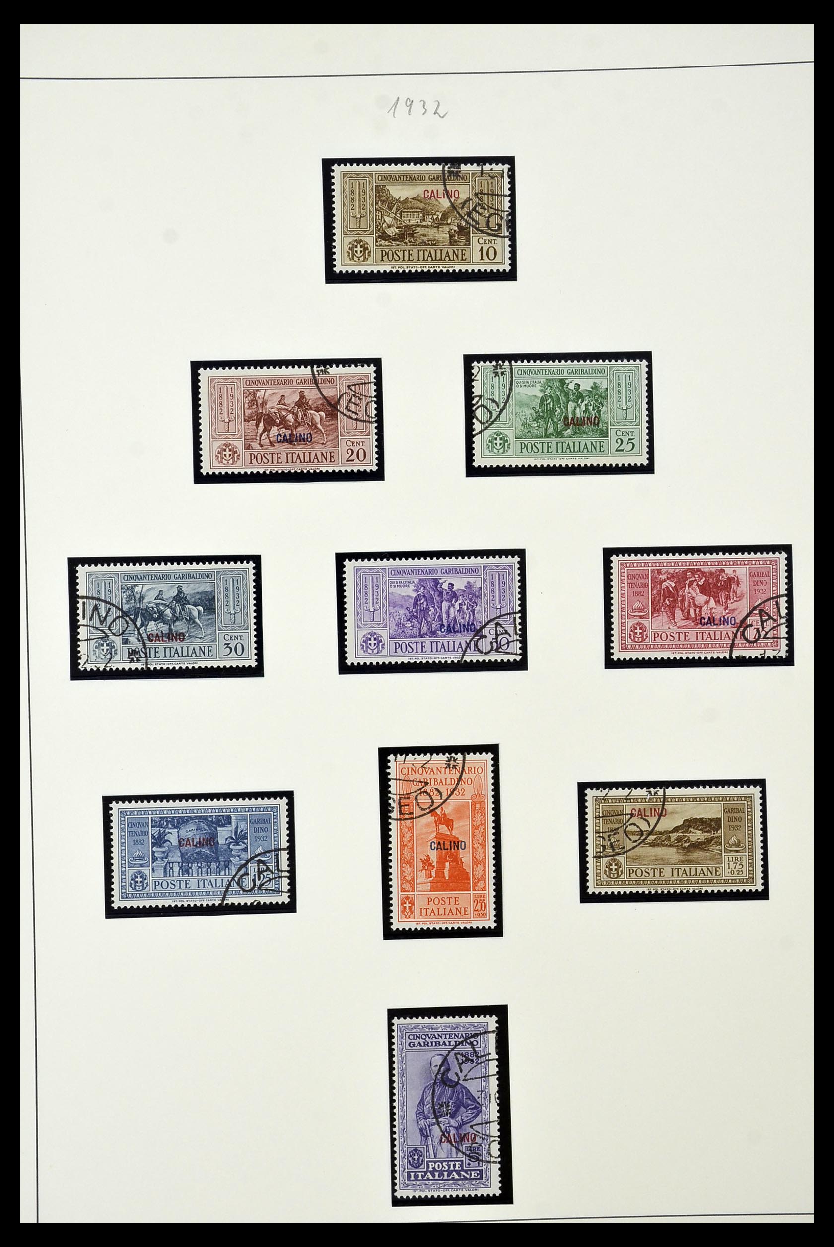 34915 034 - Postzegelverzameling 34915 Italiaans Egeïsche eilanden 1912-1944.