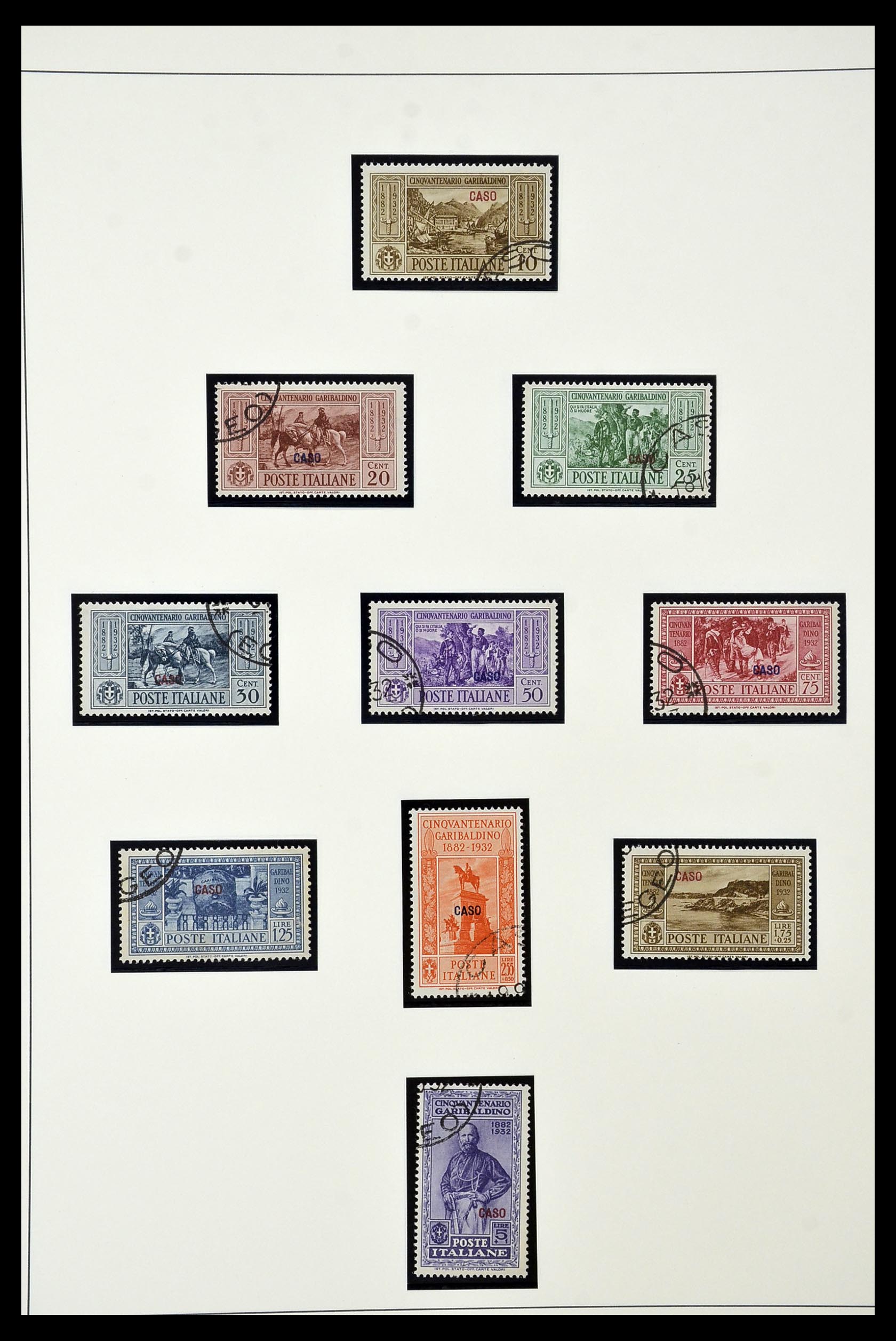 34915 035 - Postzegelverzameling 34915 Italiaans Egeïsche eilanden 1912-1944.