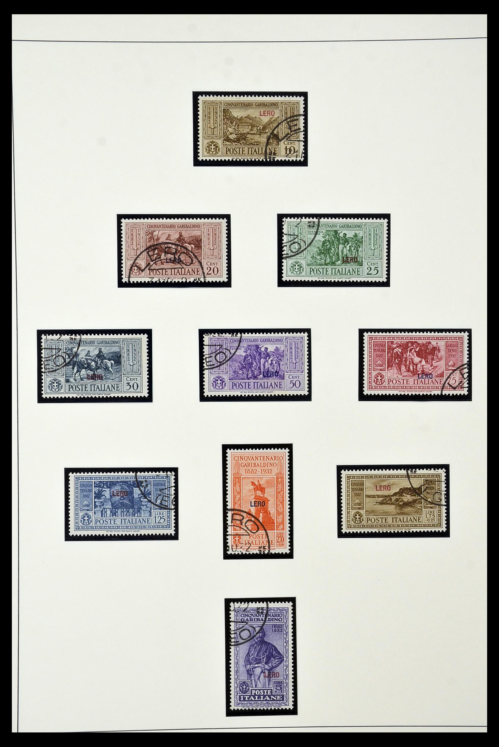 34915 038 - Postzegelverzameling 34915 Italiaans Egeïsche eilanden 1912-1944.