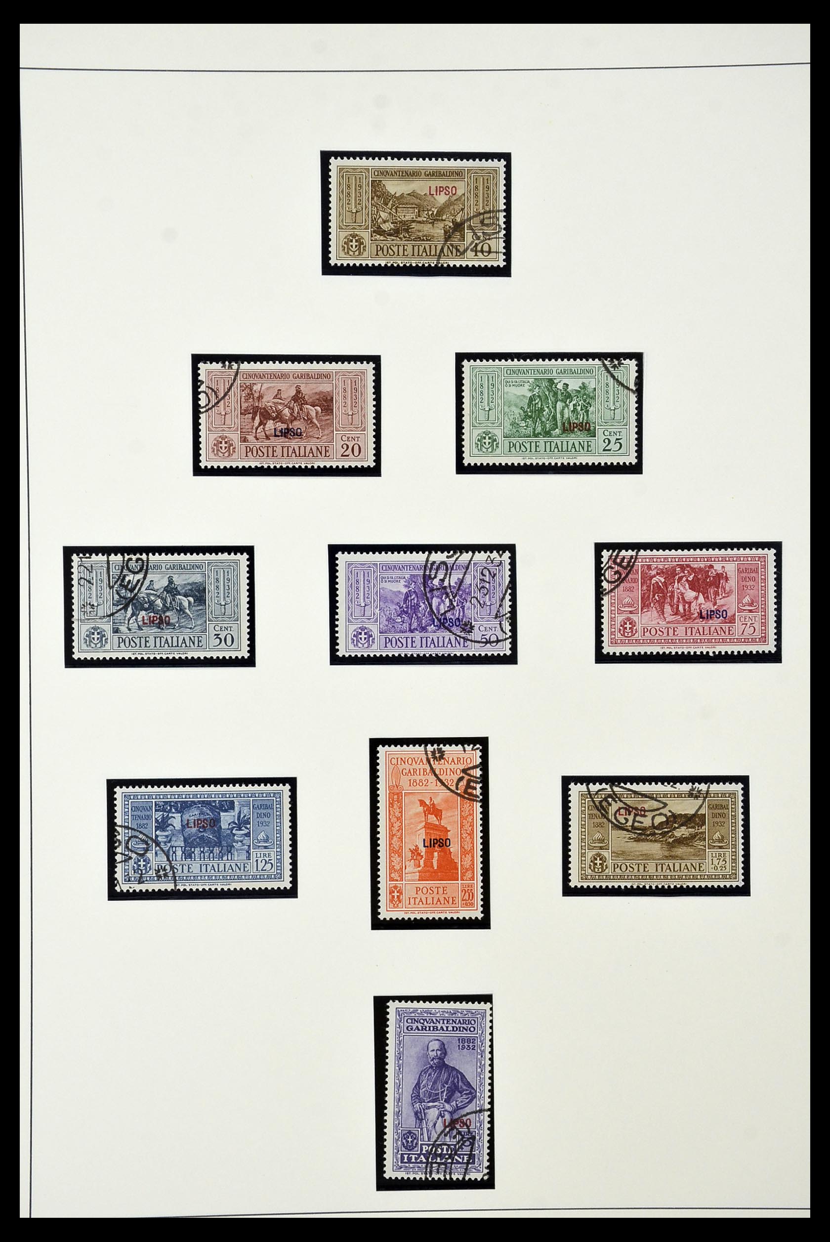 34915 039 - Postzegelverzameling 34915 Italiaans Egeïsche eilanden 1912-1944.