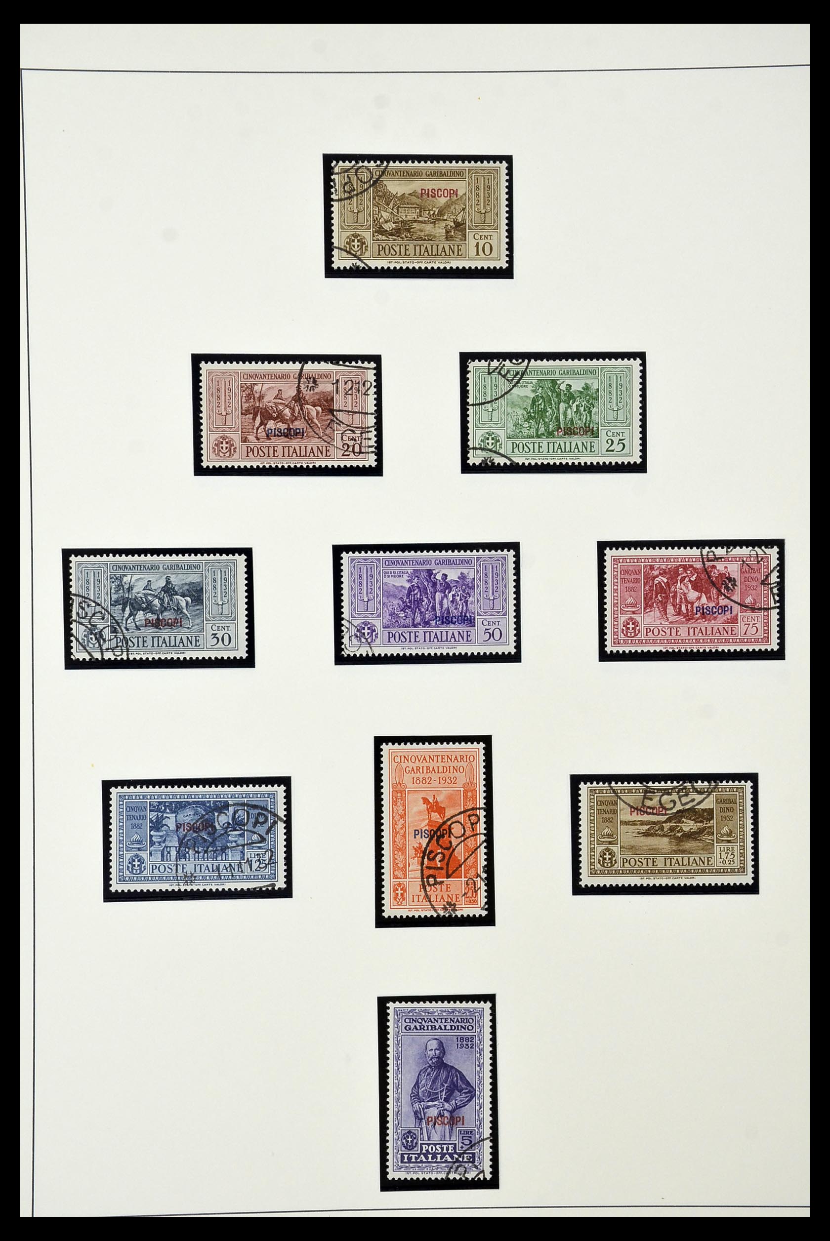 34915 042 - Postzegelverzameling 34915 Italiaans Egeïsche eilanden 1912-1944.