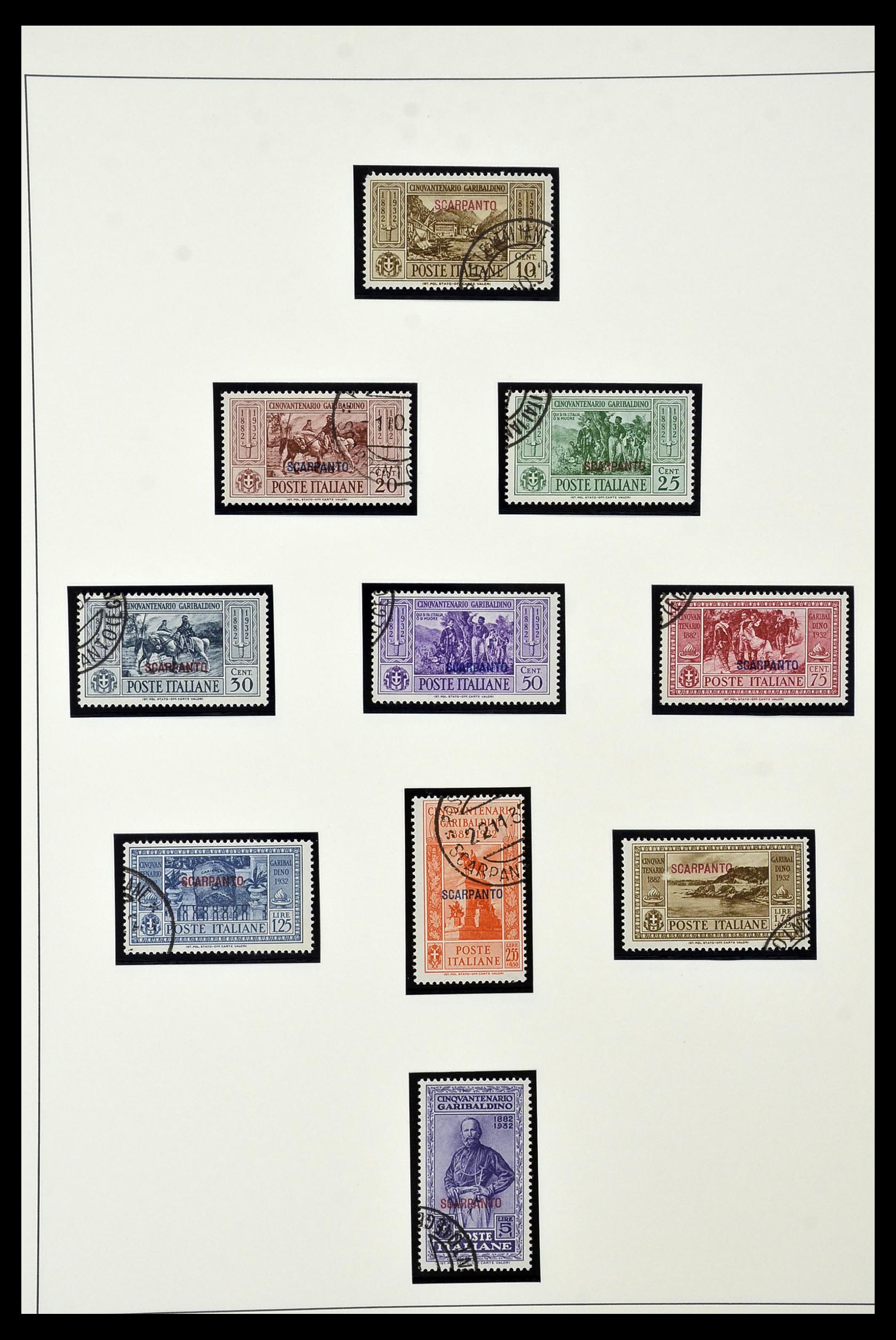 34915 044 - Postzegelverzameling 34915 Italiaans Egeïsche eilanden 1912-1944.