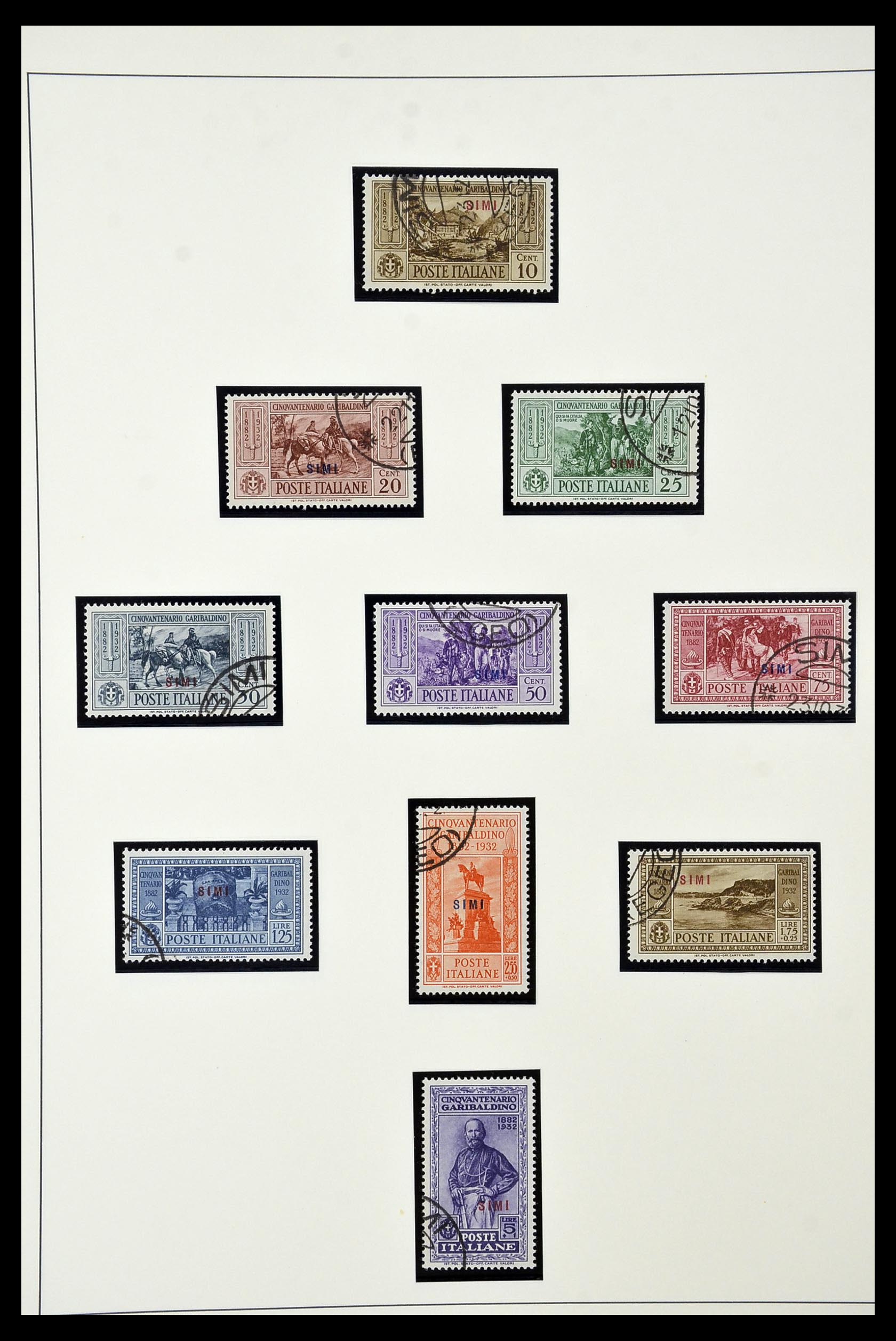 34915 045 - Postzegelverzameling 34915 Italiaans Egeïsche eilanden 1912-1944.