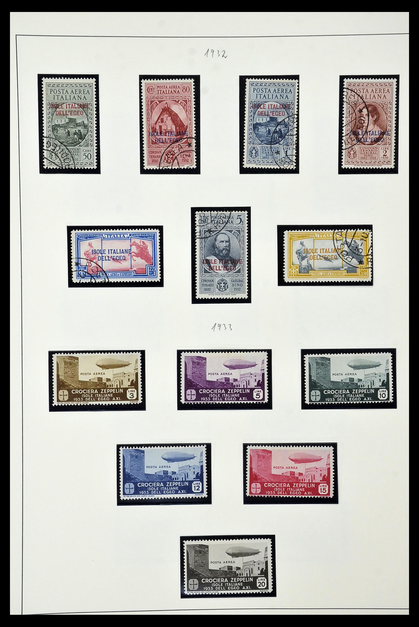 34915 048 - Postzegelverzameling 34915 Italiaans Egeïsche eilanden 1912-1944.