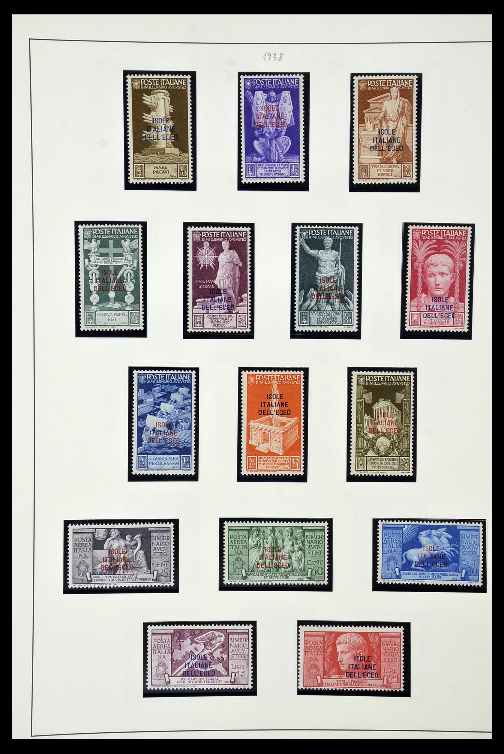34915 051 - Postzegelverzameling 34915 Italiaans Egeïsche eilanden 1912-1944.