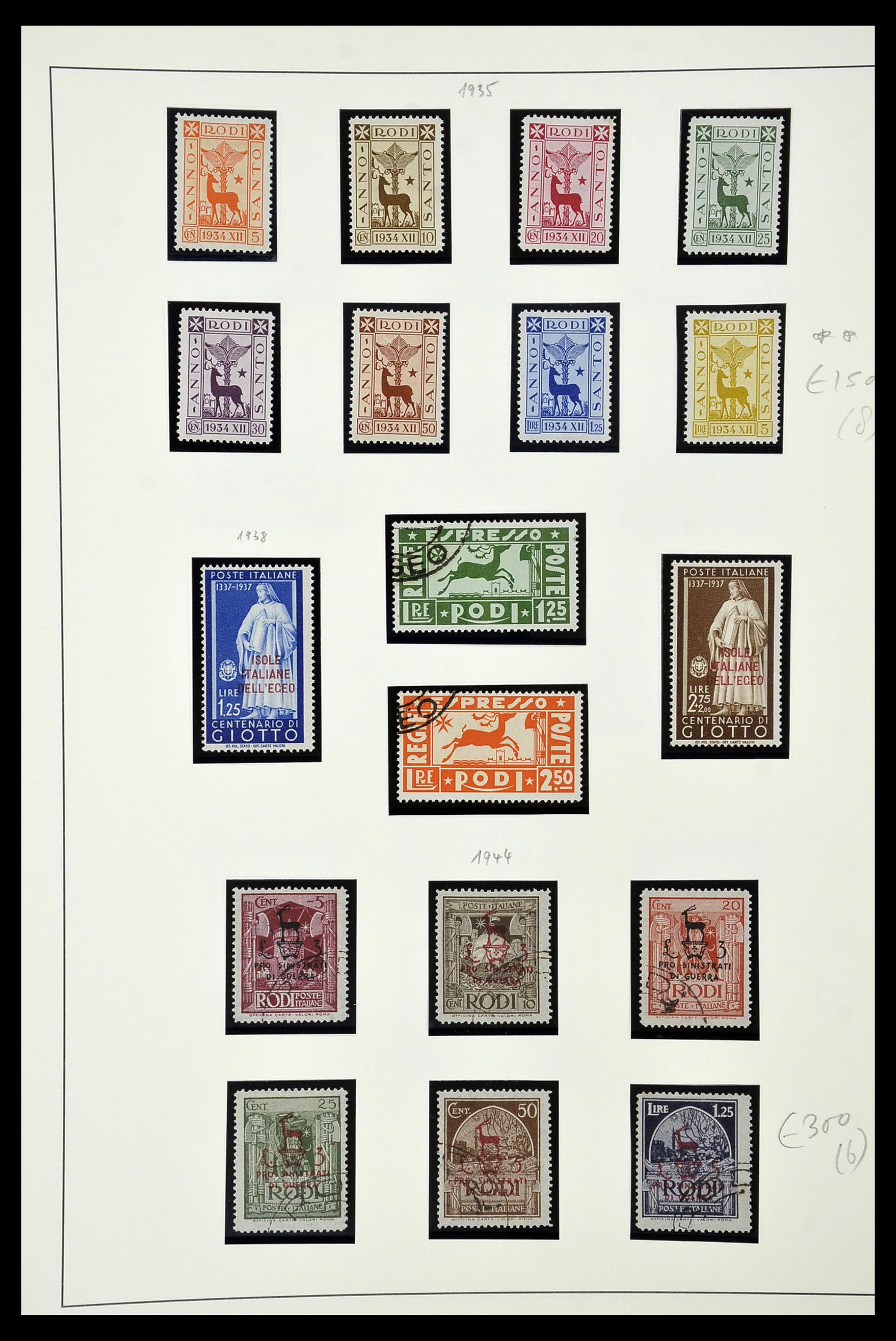 34915 052 - Postzegelverzameling 34915 Italiaans Egeïsche eilanden 1912-1944.