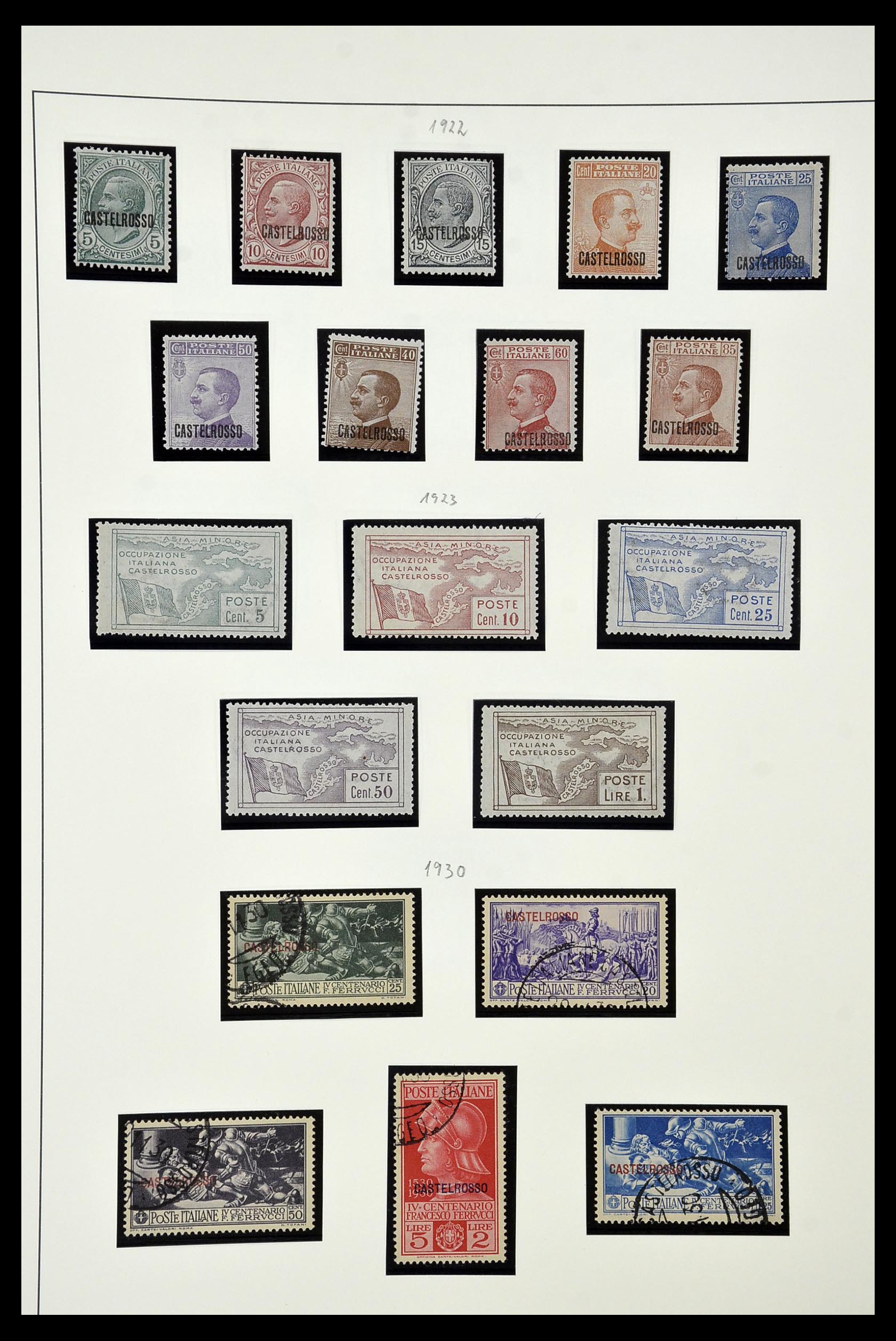34915 056 - Postzegelverzameling 34915 Italiaans Egeïsche eilanden 1912-1944.