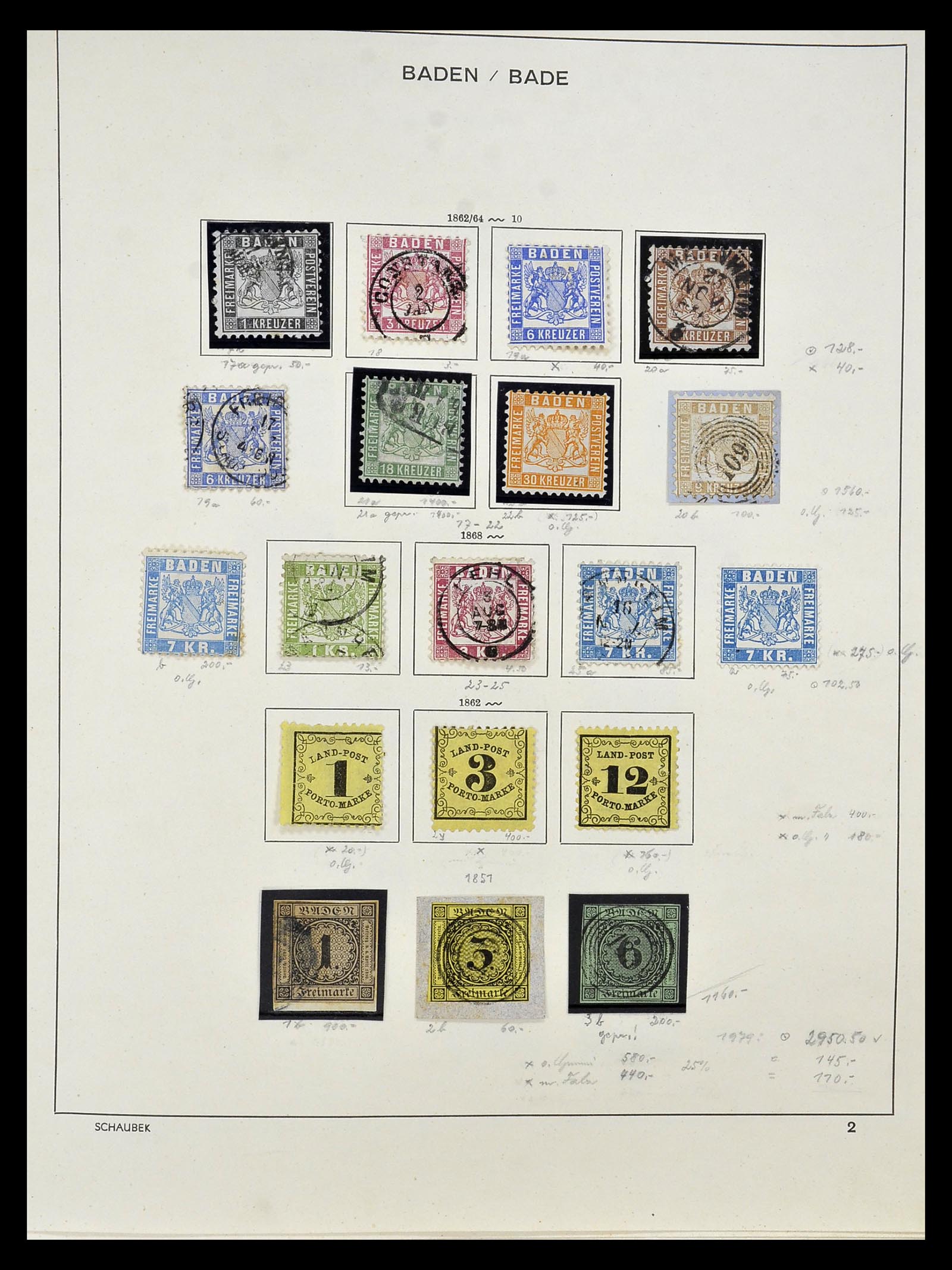 34916 002 - Postzegelverzameling 34916 Oud Duitse Staten 1849-1920.