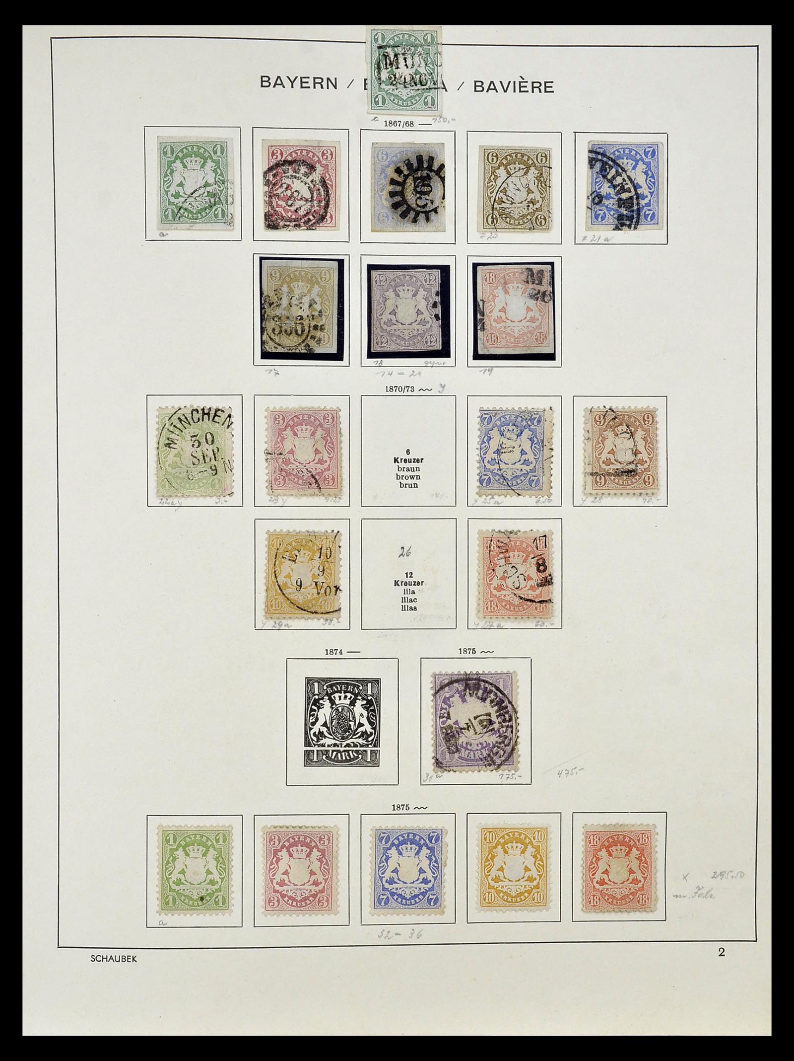 34916 004 - Postzegelverzameling 34916 Oud Duitse Staten 1849-1920.