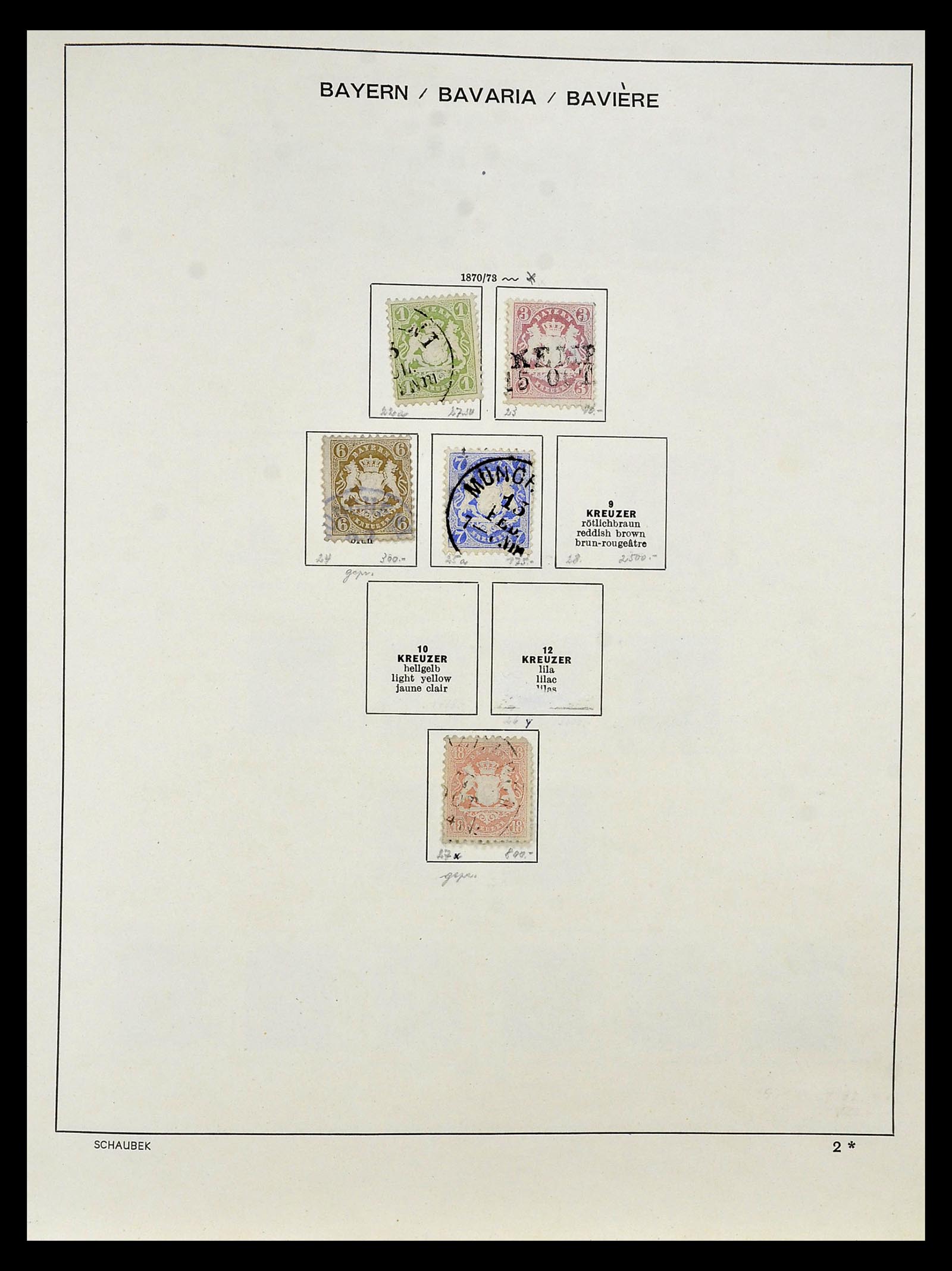34916 005 - Postzegelverzameling 34916 Oud Duitse Staten 1849-1920.