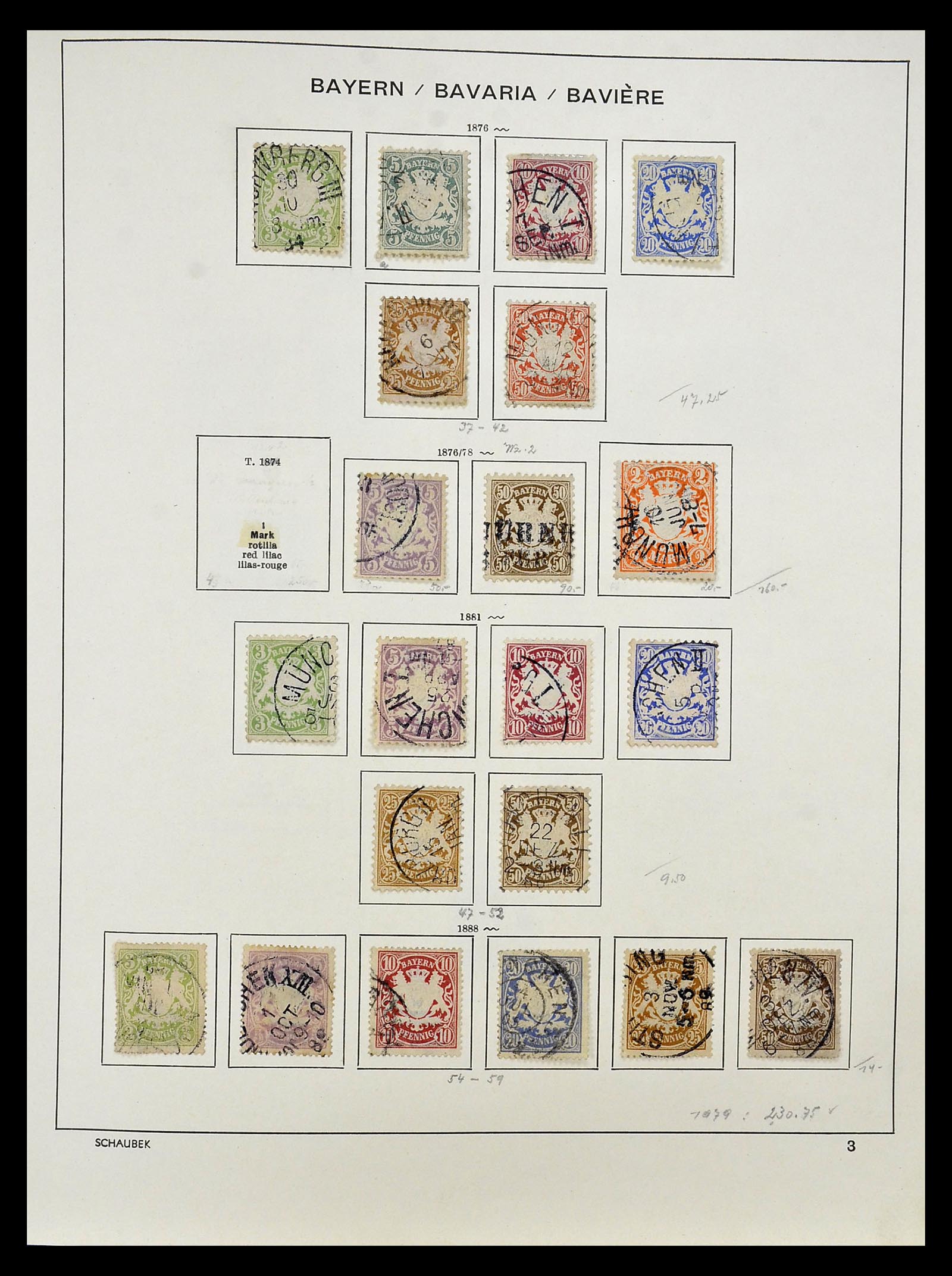 34916 006 - Postzegelverzameling 34916 Oud Duitse Staten 1849-1920.