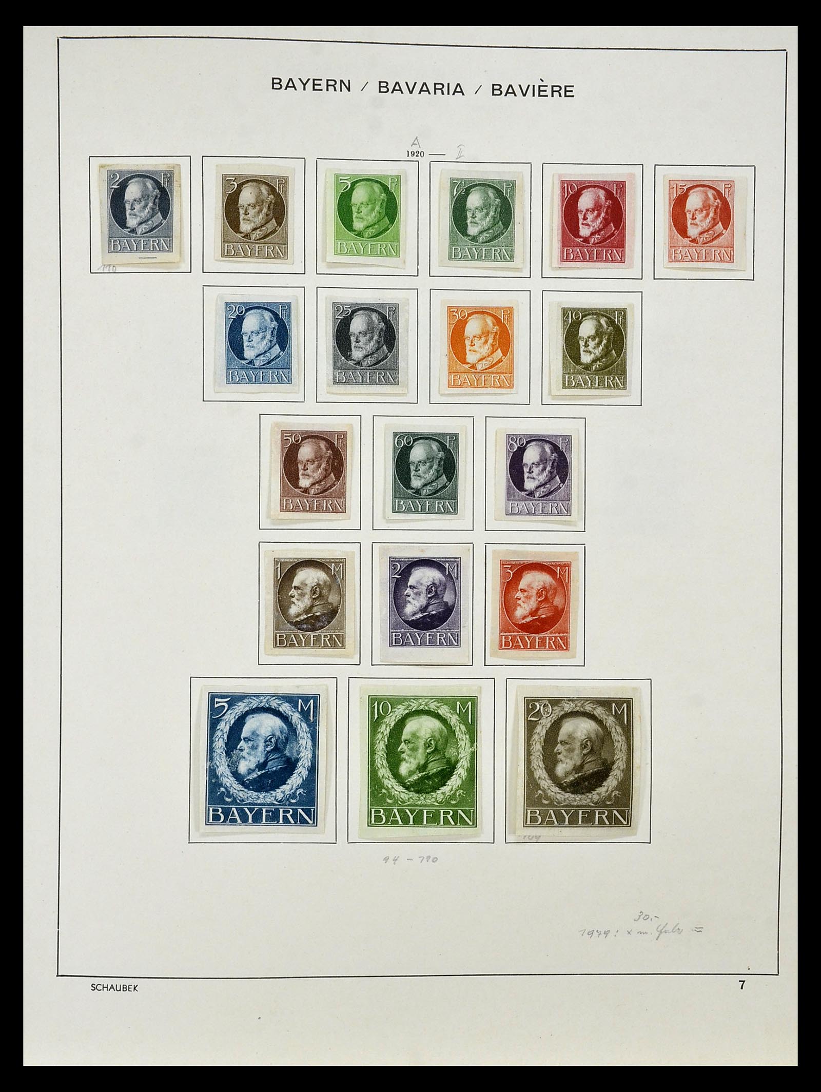 34916 012 - Stamp Collection 34916 Old German States 1849-1920.