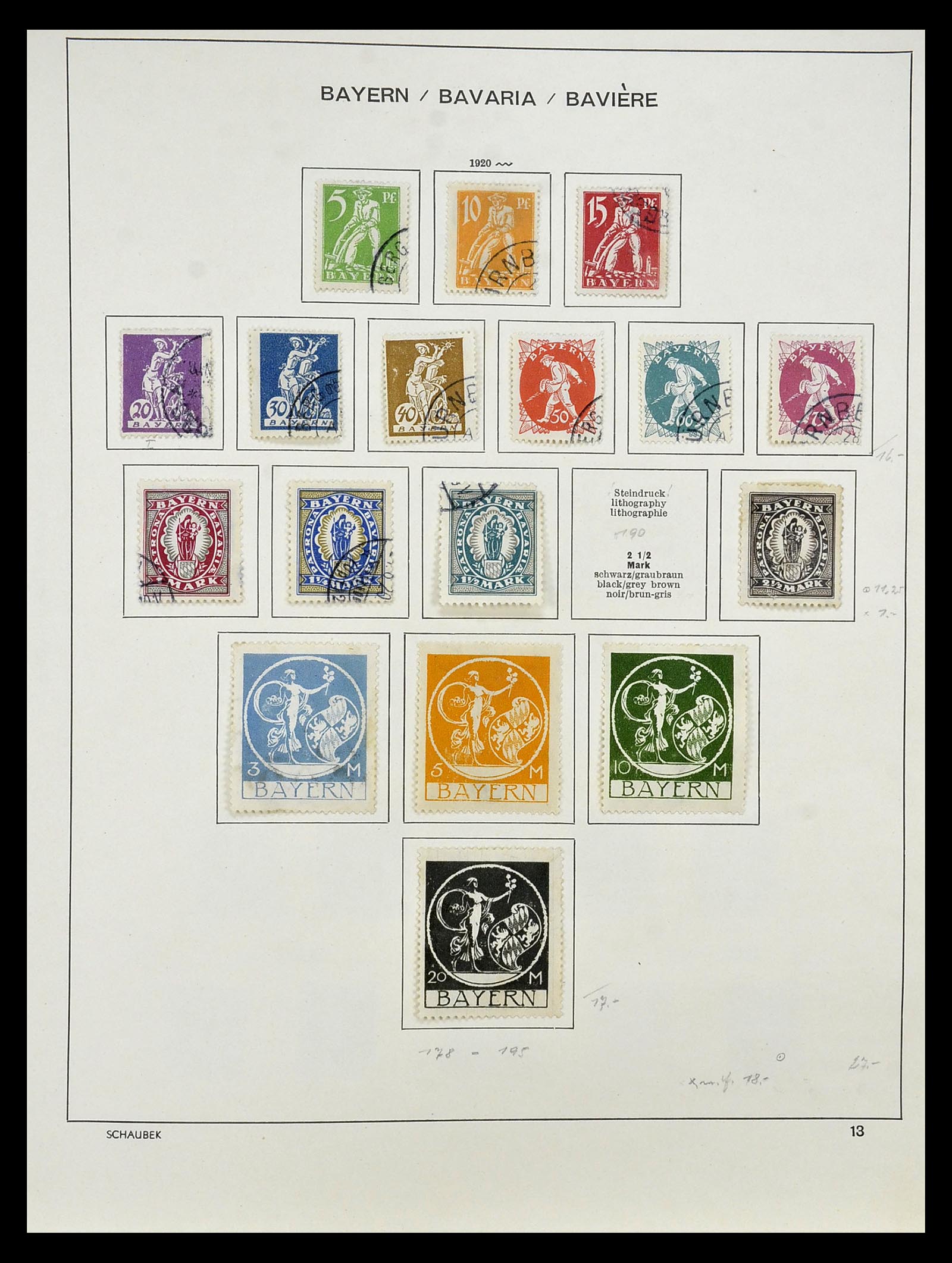 34916 018 - Stamp Collection 34916 Old German States 1849-1920.