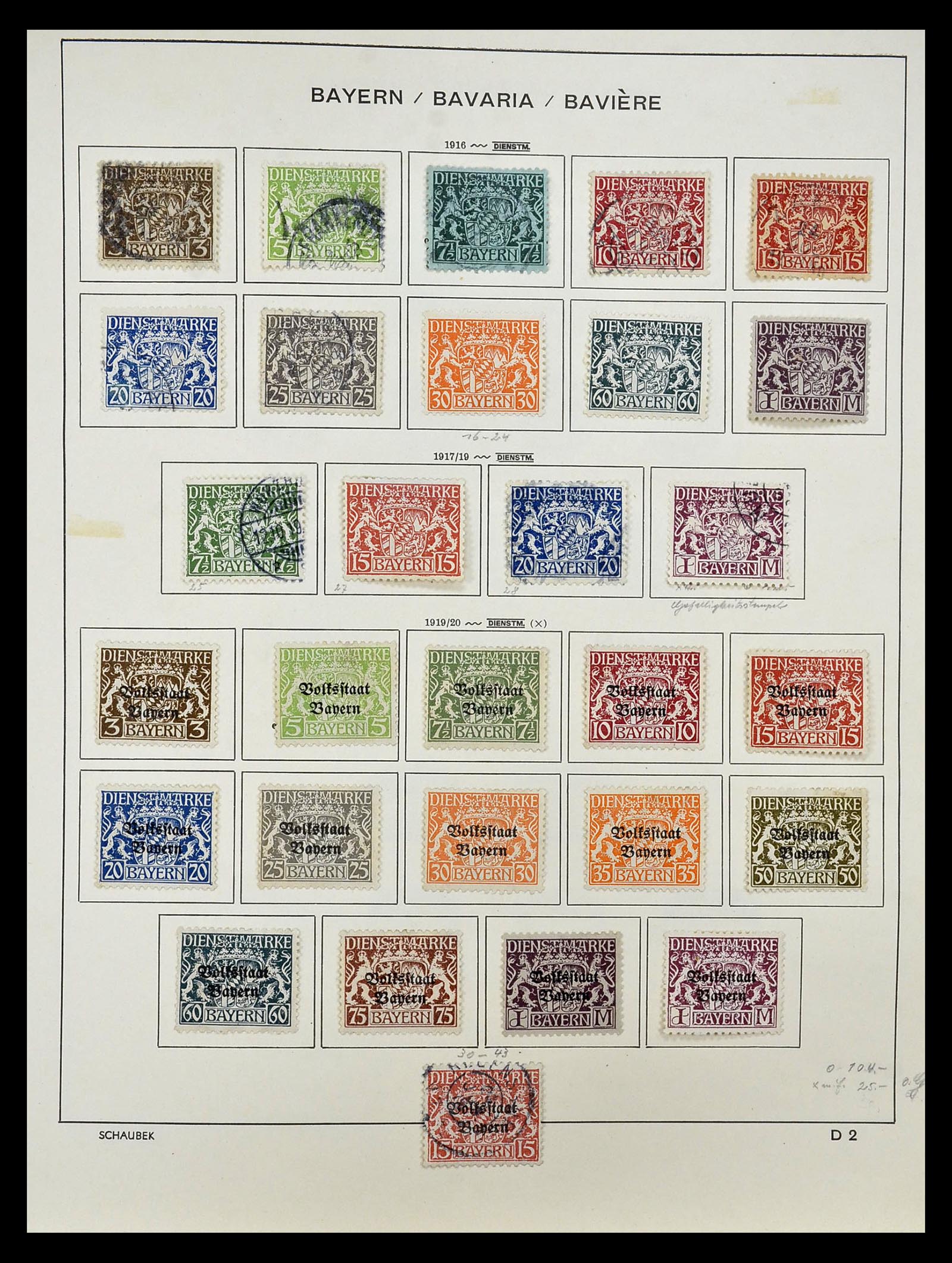 34916 021 - Postzegelverzameling 34916 Oud Duitse Staten 1849-1920.