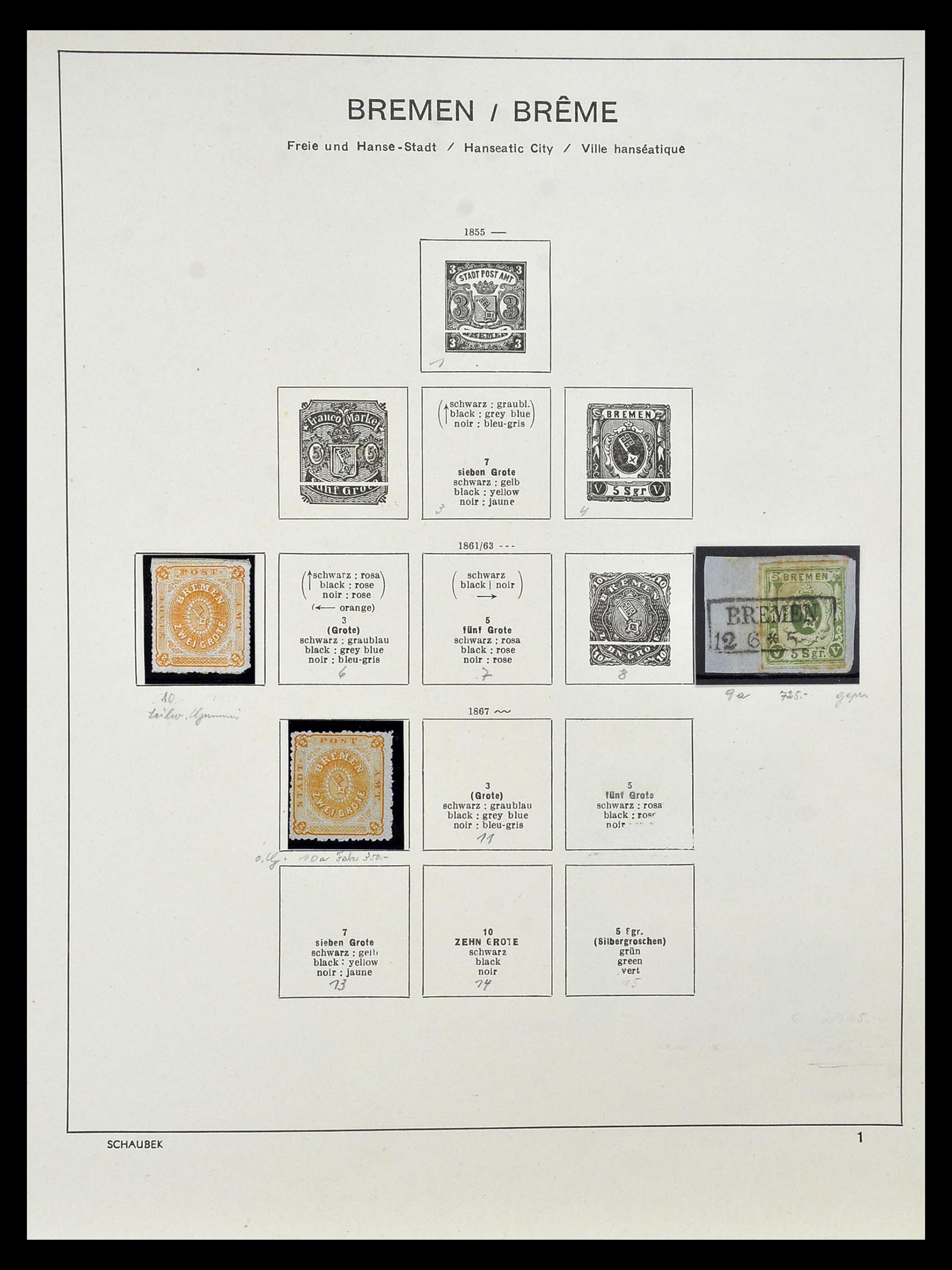 34916 024 - Postzegelverzameling 34916 Oud Duitse Staten 1849-1920.