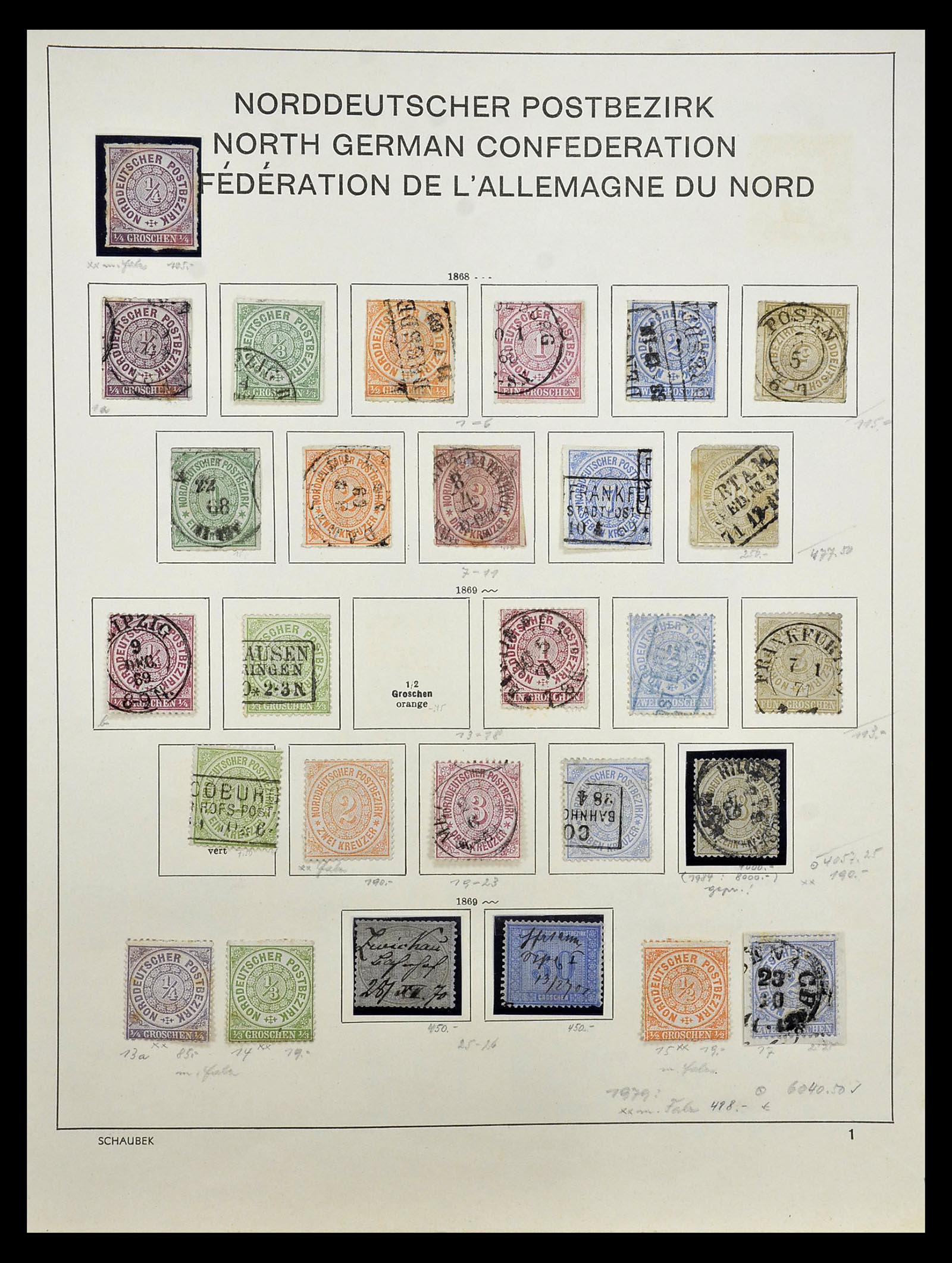 34916 025 - Postzegelverzameling 34916 Oud Duitse Staten 1849-1920.