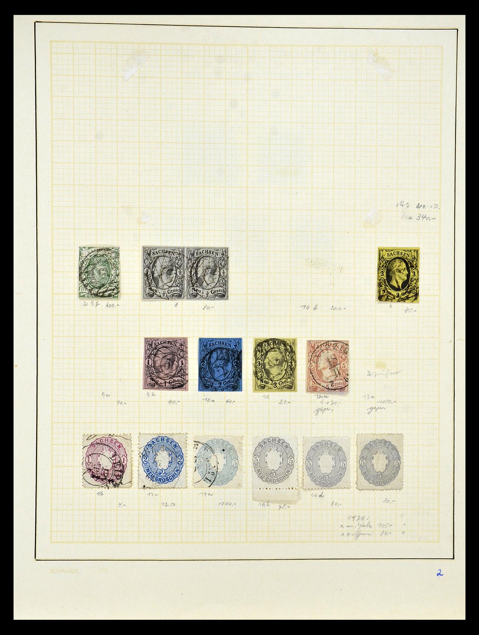 34916 029 - Postzegelverzameling 34916 Oud Duitse Staten 1849-1920.