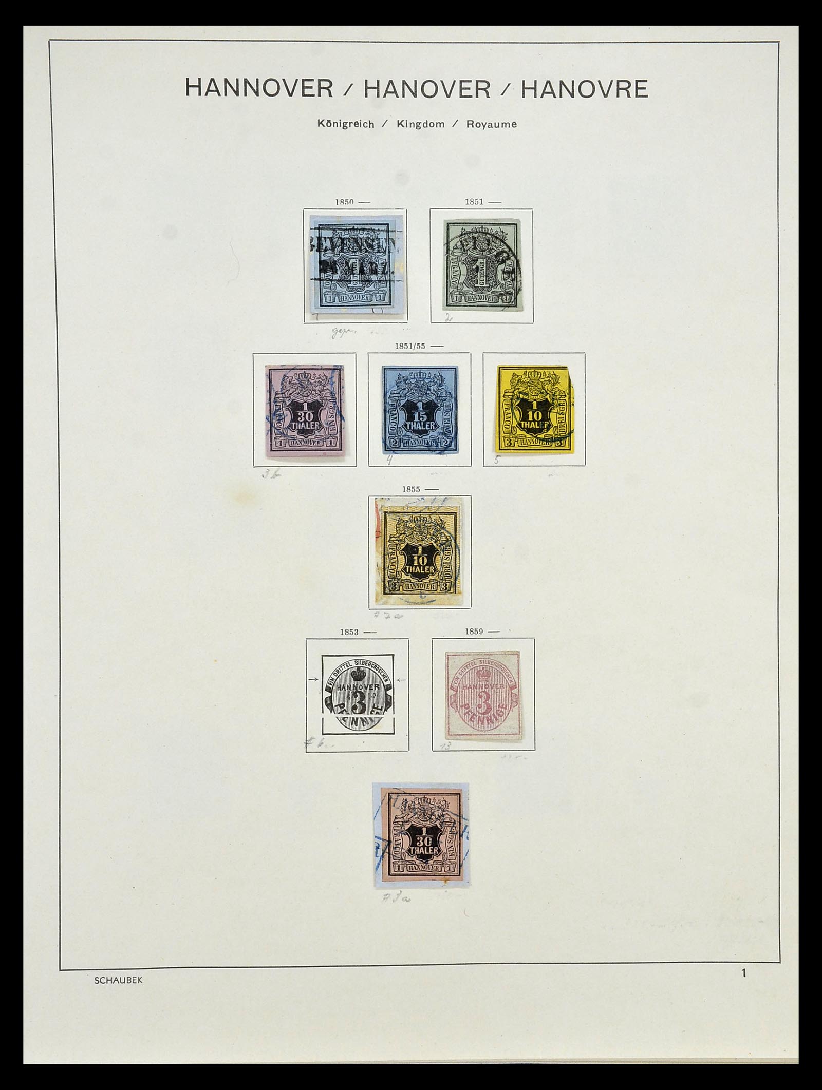 34916 030 - Postzegelverzameling 34916 Oud Duitse Staten 1849-1920.