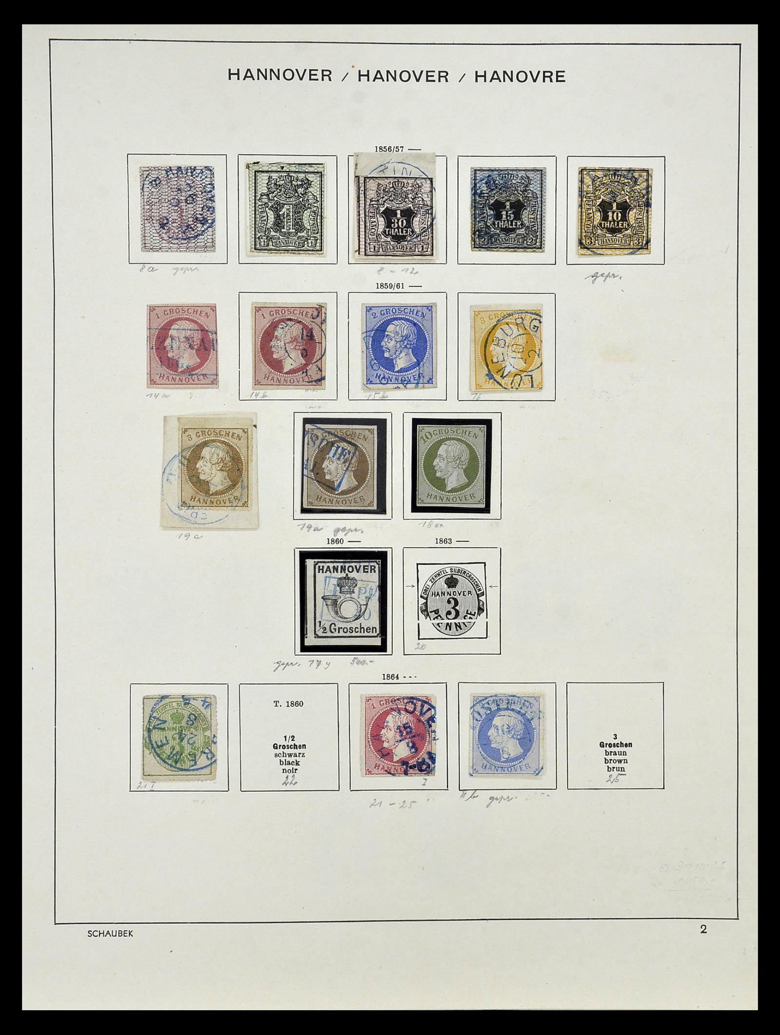 34916 031 - Stamp Collection 34916 Old German States 1849-1920.