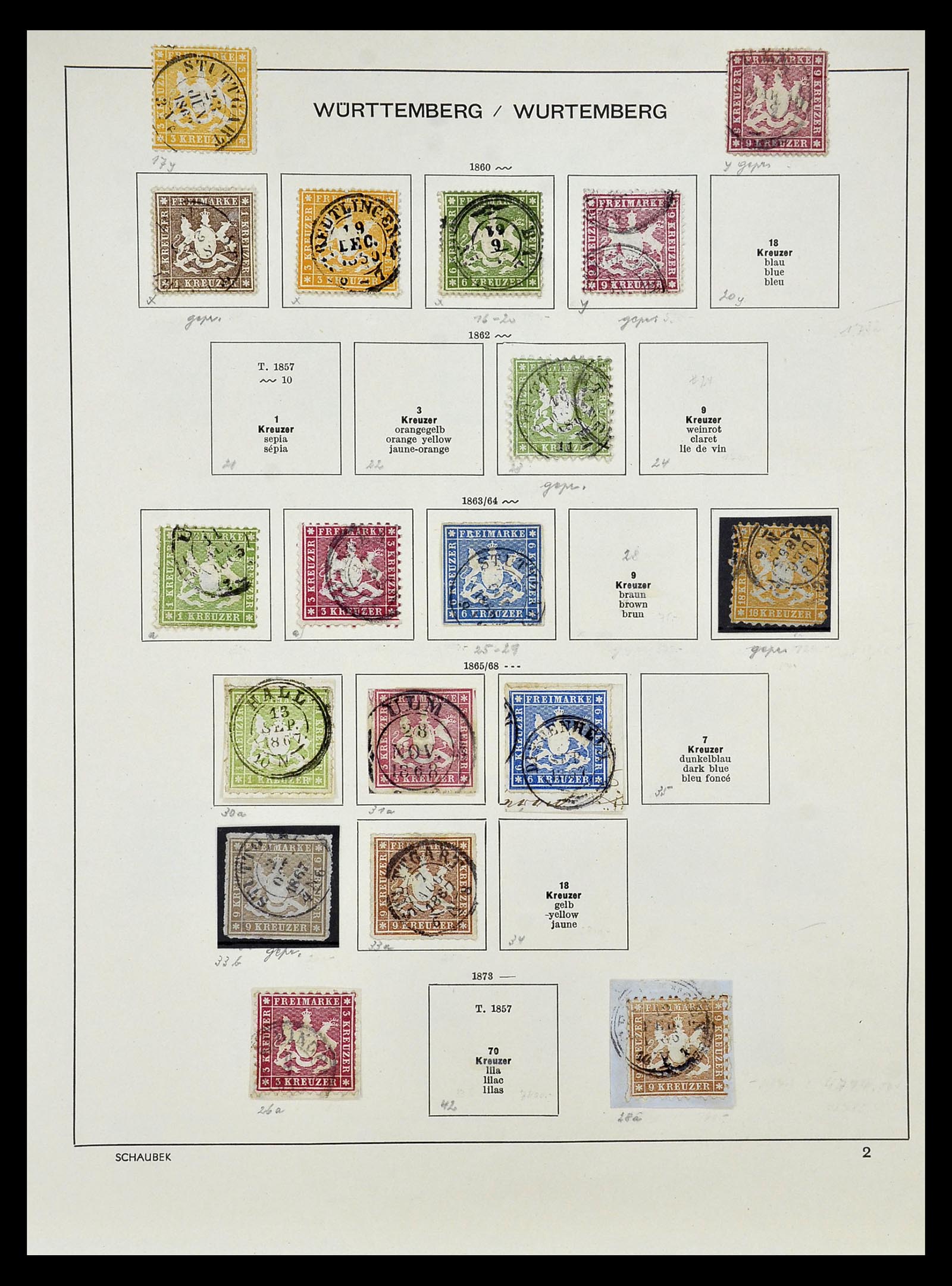 34916 037 - Stamp Collection 34916 Old German States 1849-1920.