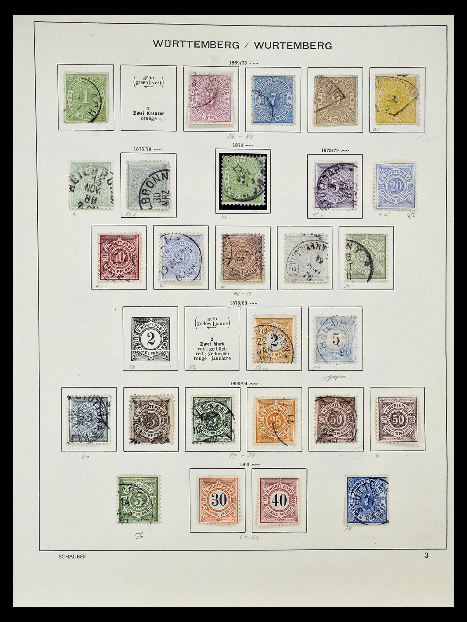 34916 038 - Stamp Collection 34916 Old German States 1849-1920.