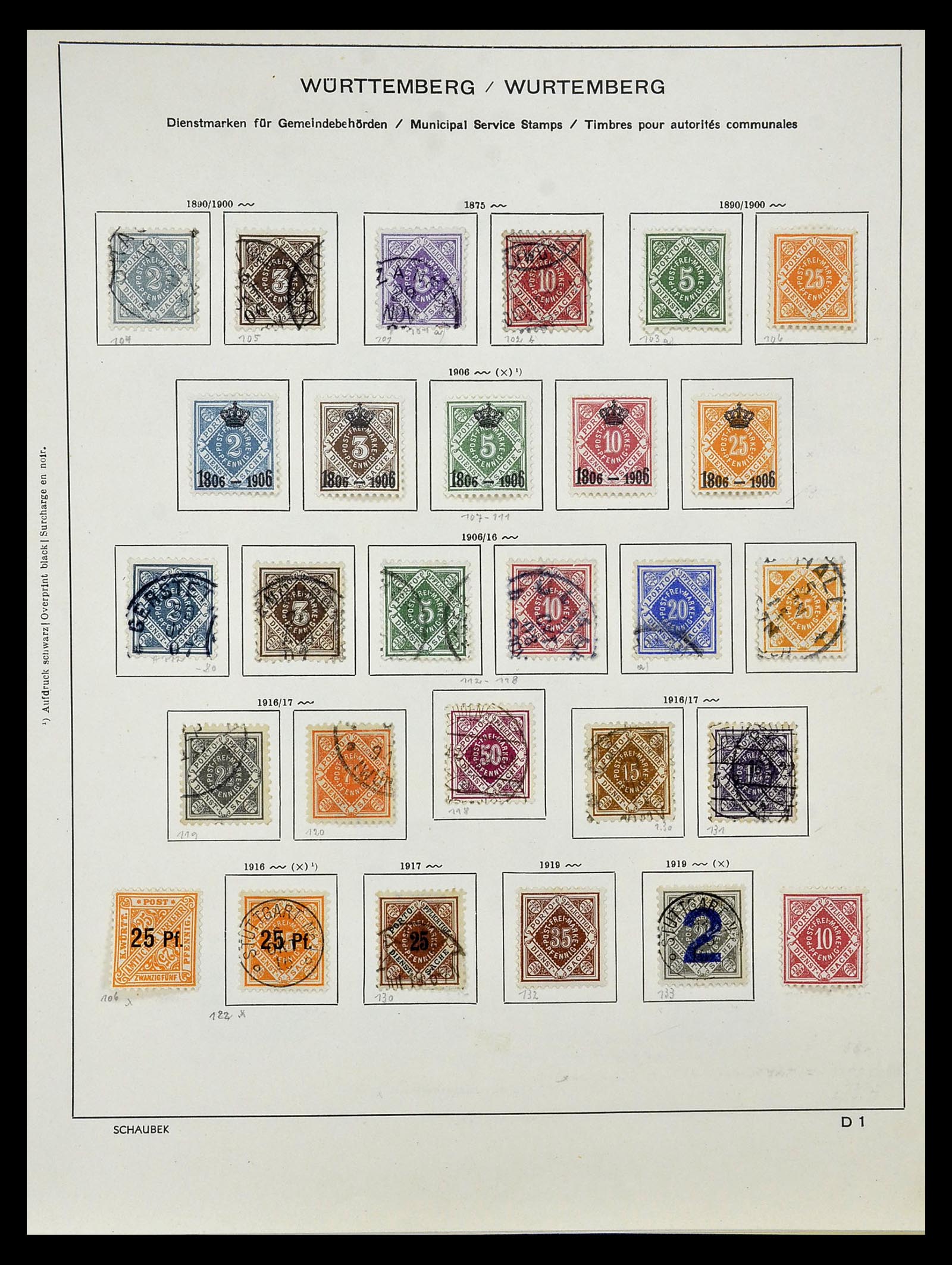 34916 039 - Stamp Collection 34916 Old German States 1849-1920.