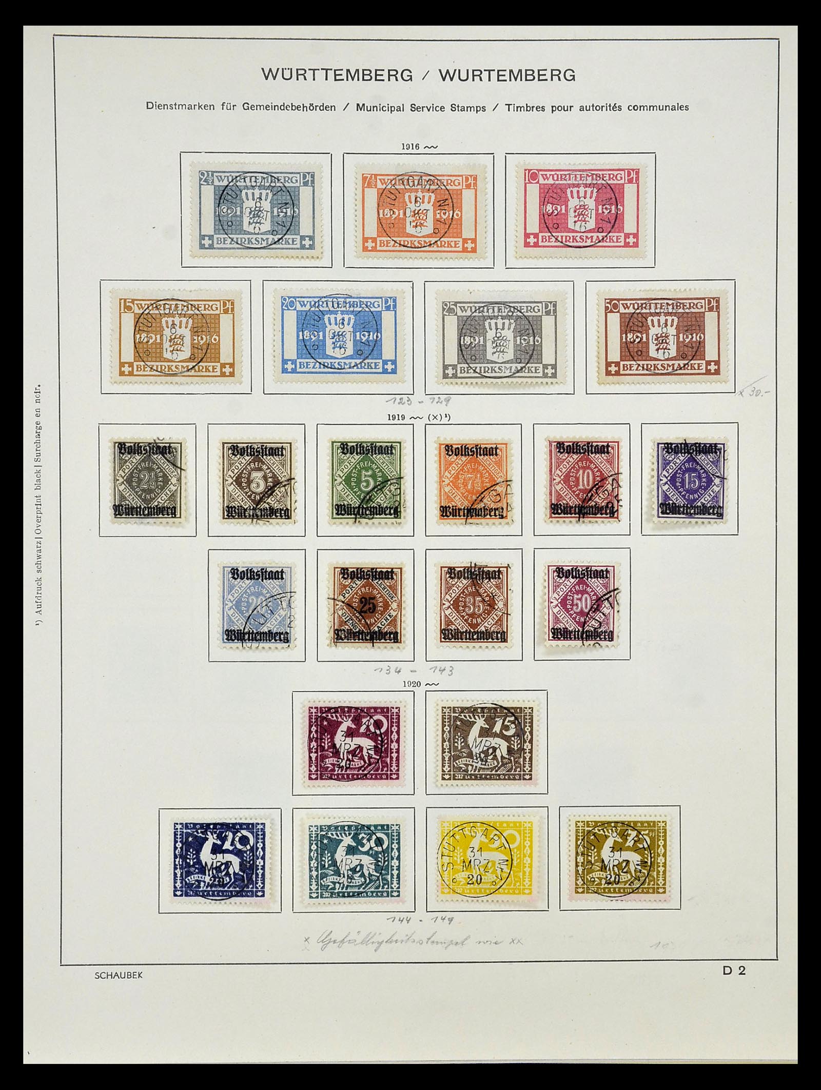 34916 040 - Postzegelverzameling 34916 Oud Duitse Staten 1849-1920.