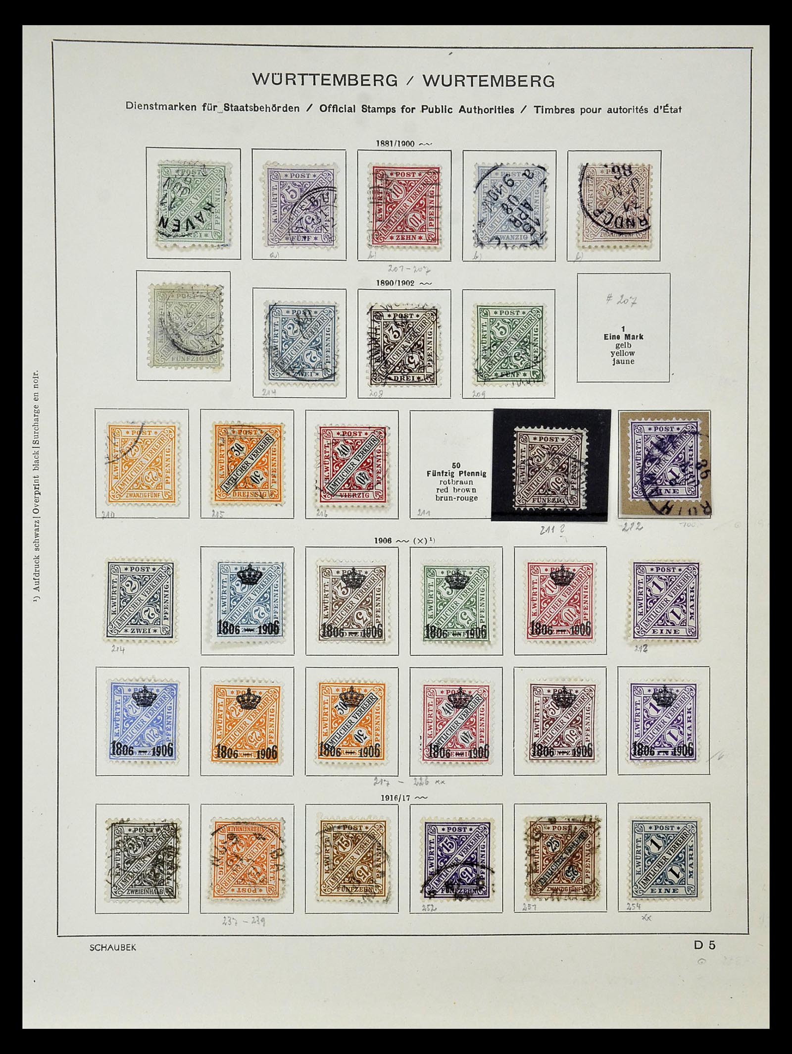 34916 043 - Stamp Collection 34916 Old German States 1849-1920.