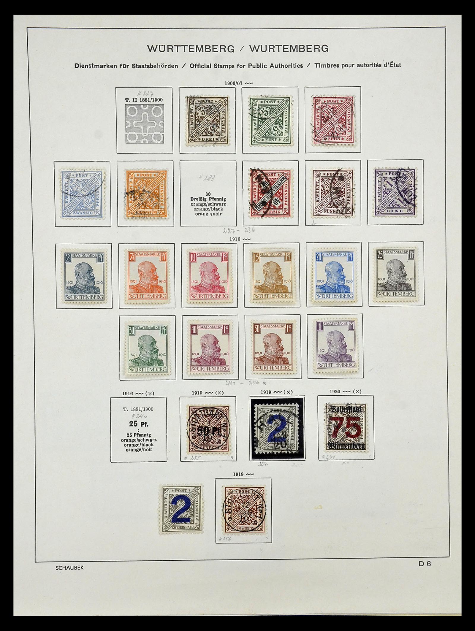 34916 044 - Postzegelverzameling 34916 Oud Duitse Staten 1849-1920.