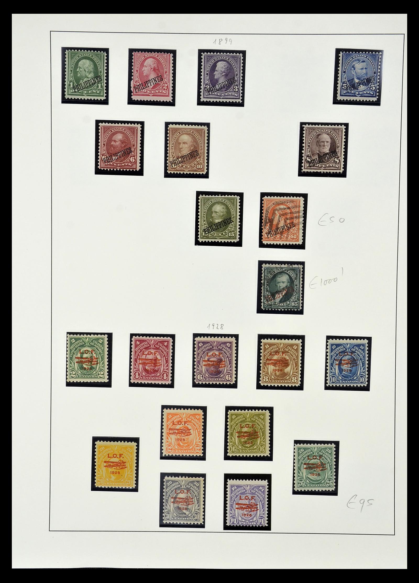 34917 001 - Postzegelverzameling 34917 Filippijnen 1899-1945.