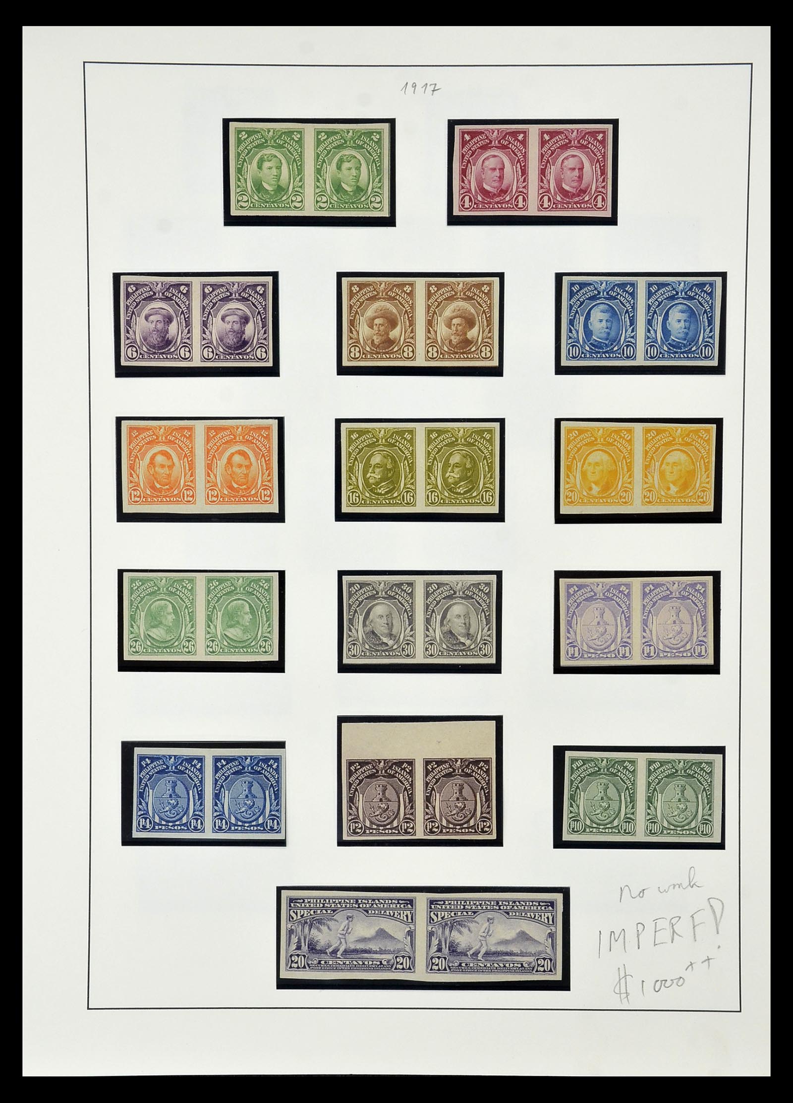 34917 004 - Stamp Collection 34917 Philippines 1899-1945.